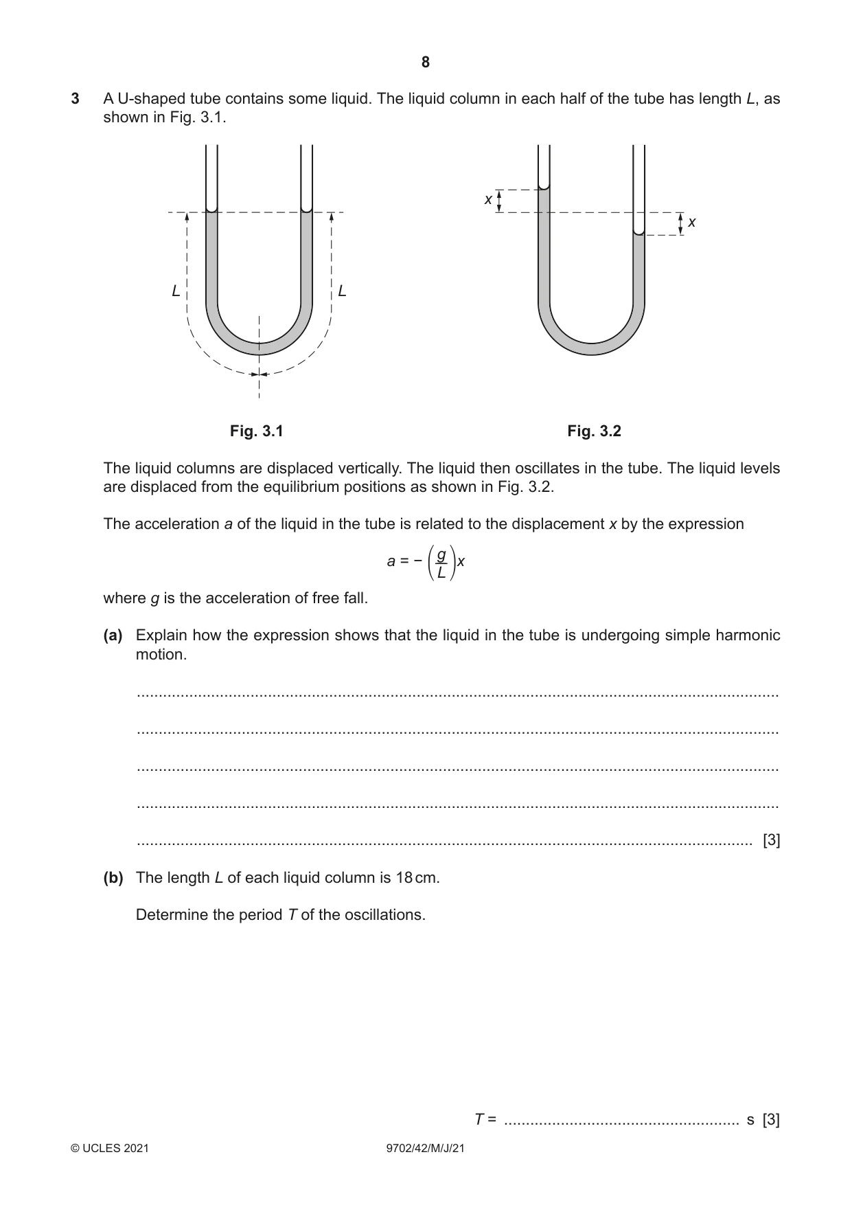 Cambridge A Level Physics 9702 2021 May/June Paper 4 · Variant 2 question paper, page 8 of 28