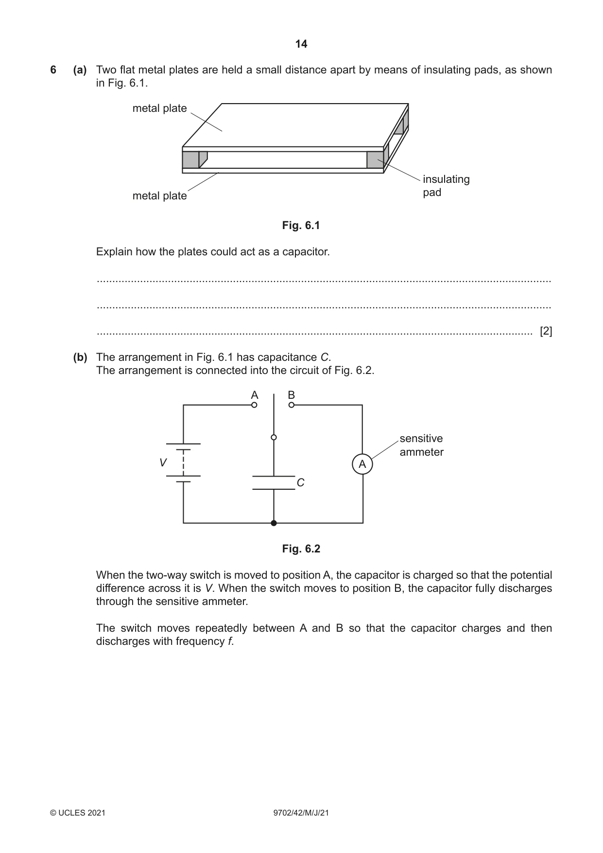 Cambridge A Level Physics 9702 2021 May/June Paper 4 · Variant 2 question paper, page 14 of 28