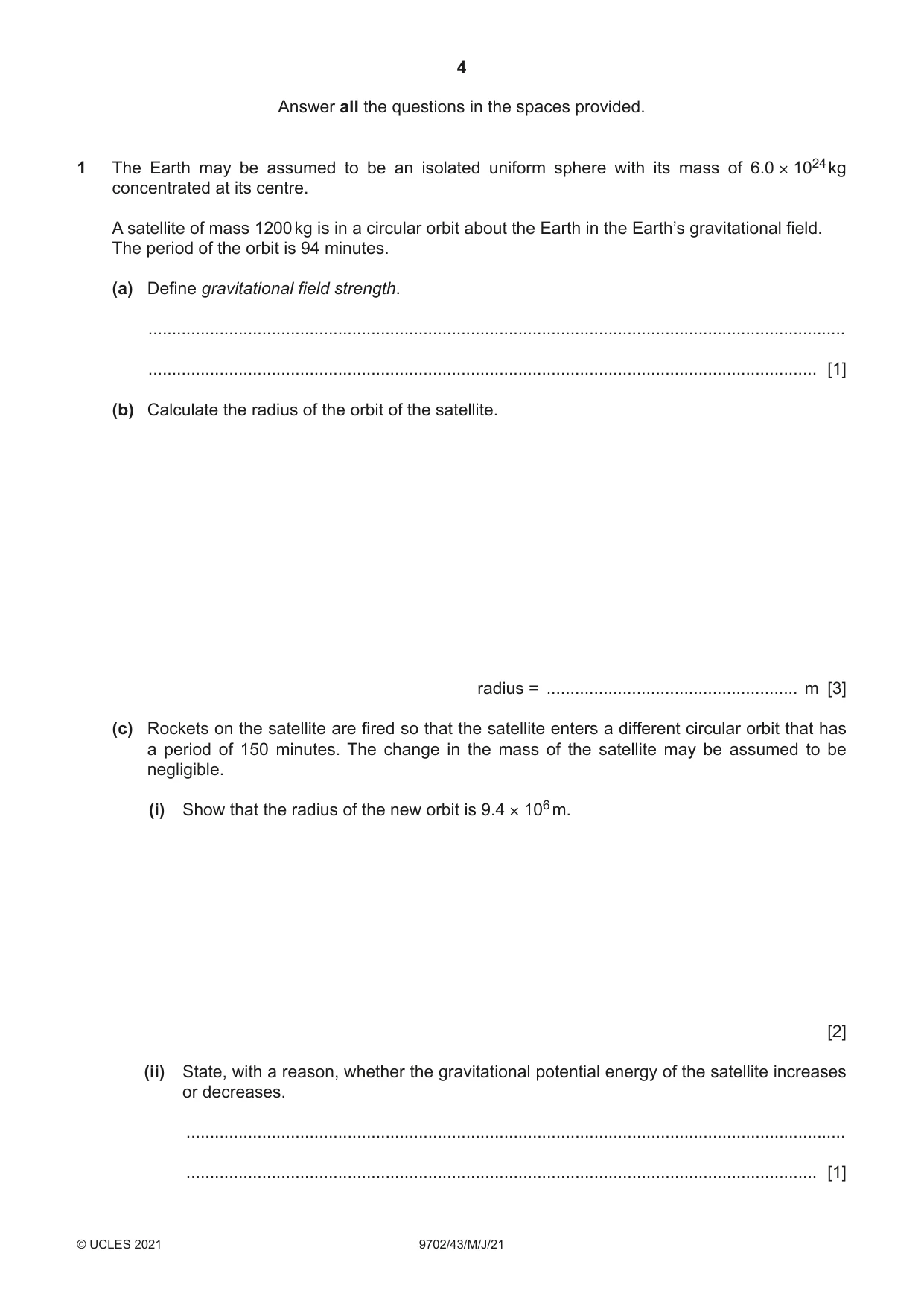 Cambridge A Level Physics 9702 2021 May/June Paper 4 · Variant 3 question paper, page 4 of 28