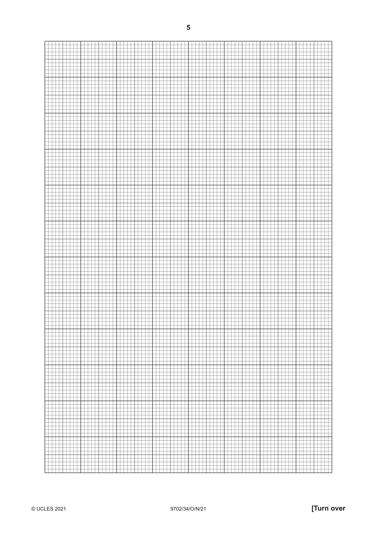 Cambridge A Level Physics 9702 2021 Oct/Nov Paper 3 · Variant 4 question paper, page 5 of 12