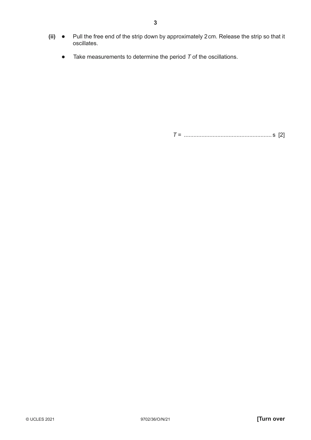 Cambridge A Level Physics 9702 2021 Oct/Nov Paper 3 · Variant 6 question paper, page 3 of 16