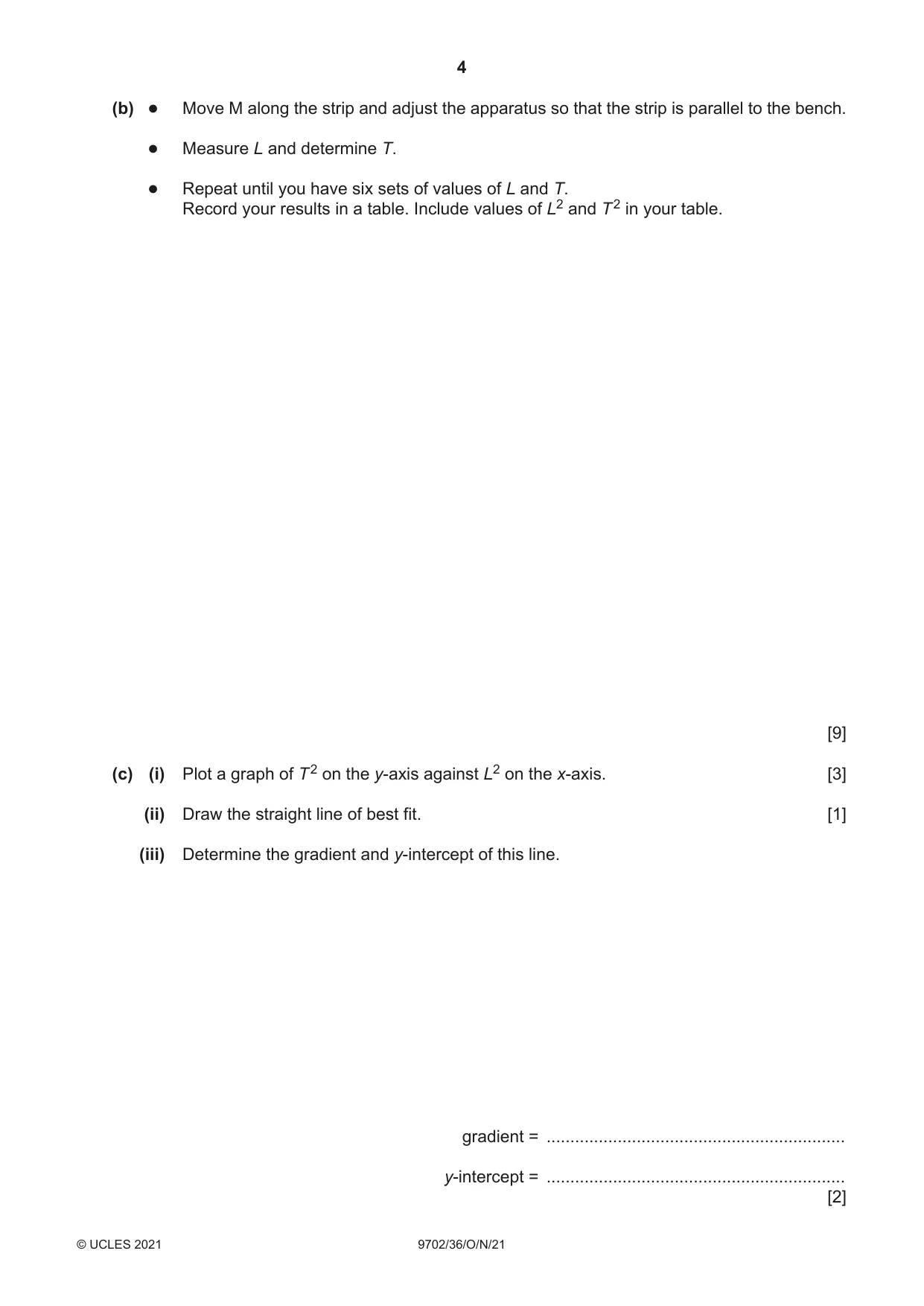 Cambridge A Level Physics 9702 2021 Oct/Nov Paper 3 · Variant 6 question paper, page 4 of 16