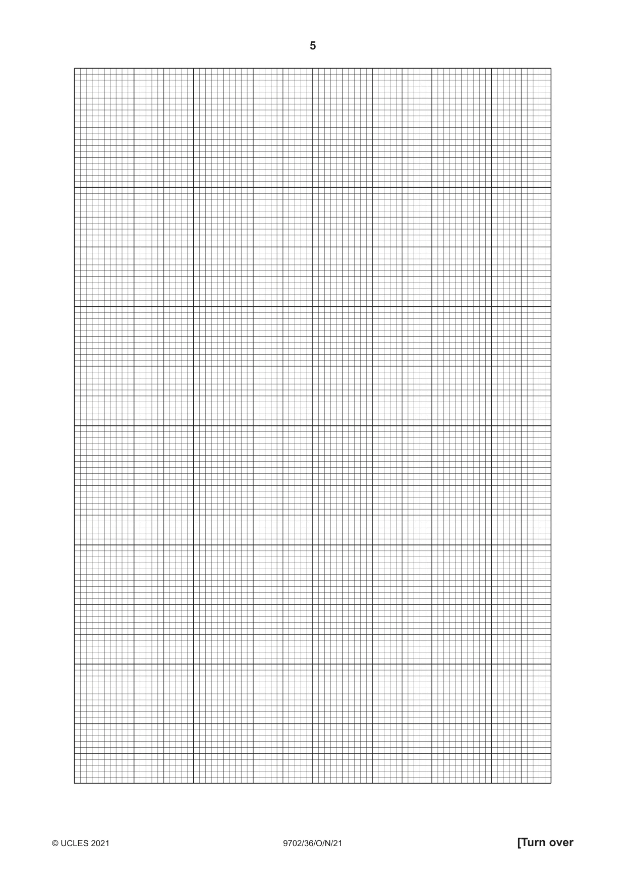 Cambridge A Level Physics 9702 2021 Oct/Nov Paper 3 · Variant 6 question paper, page 5 of 16