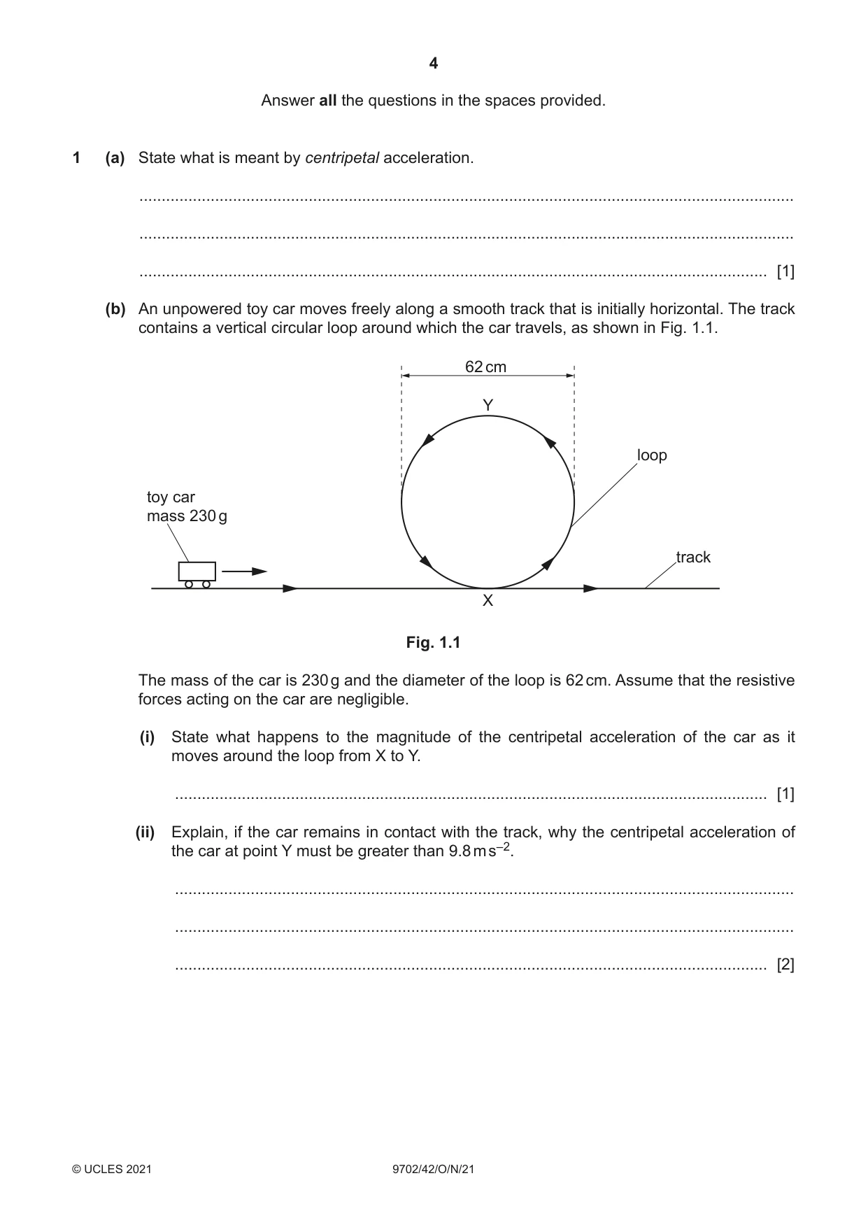 Cambridge A Level Physics 9702 2021 Oct/Nov Paper 4 · Variant 2 question paper, page 4 of 24