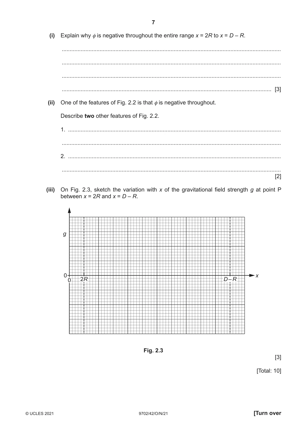 Cambridge A Level Physics 9702 2021 Oct/Nov Paper 4 · Variant 2 question paper, page 7 of 24