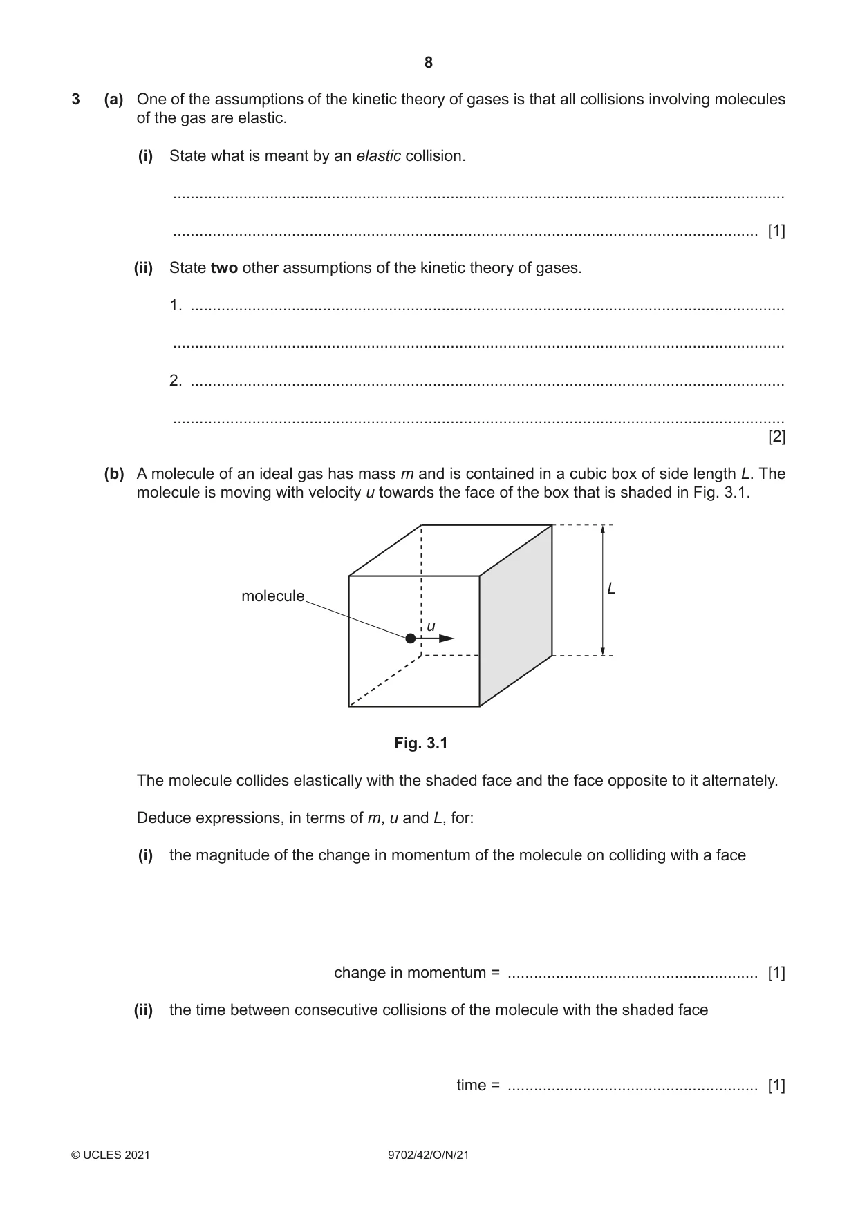 Cambridge A Level Physics 9702 2021 Oct/Nov Paper 4 · Variant 2 question paper, page 8 of 24