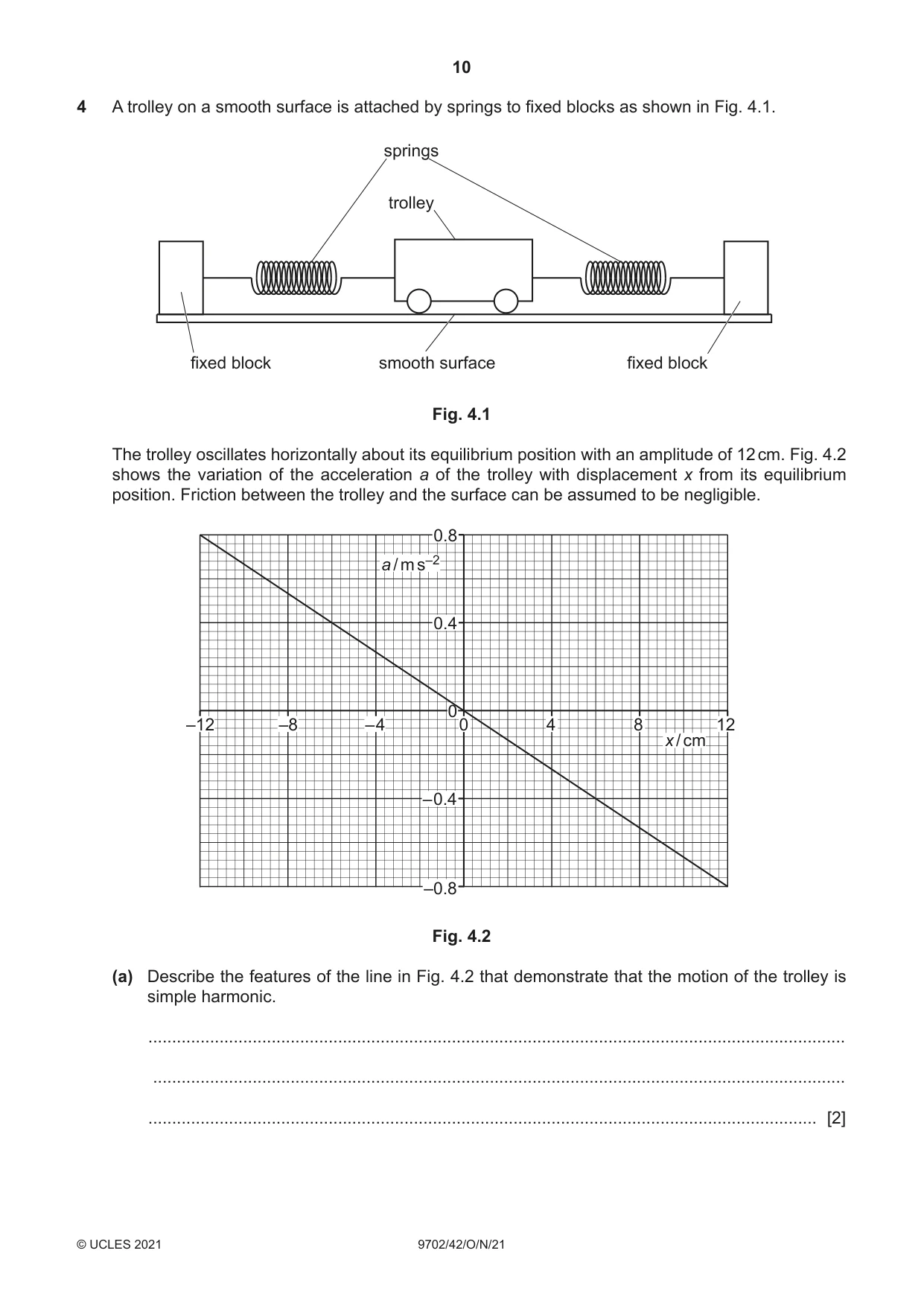 Cambridge A Level Physics 9702 2021 Oct/Nov Paper 4 · Variant 2 question paper, page 10 of 24