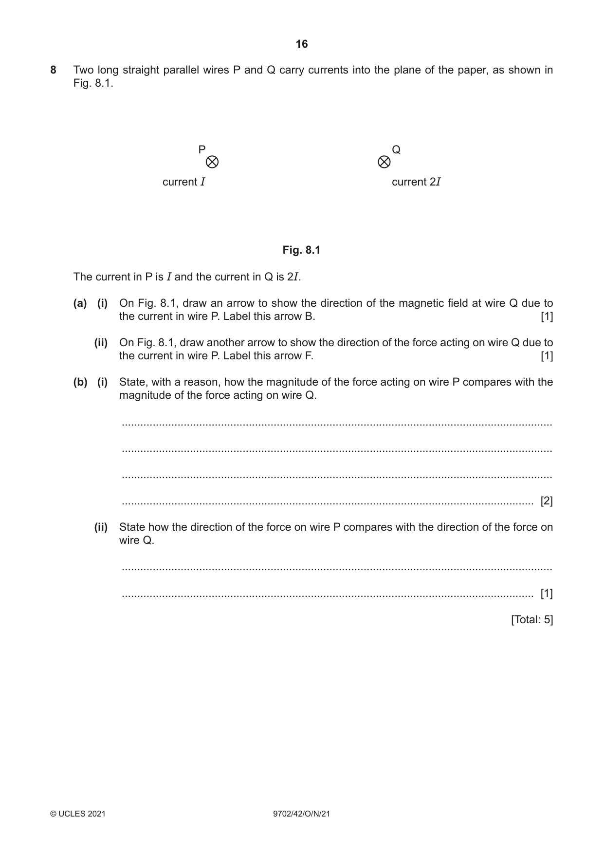 Cambridge A Level Physics 9702 2021 Oct/Nov Paper 4 · Variant 2 question paper, page 16 of 24
