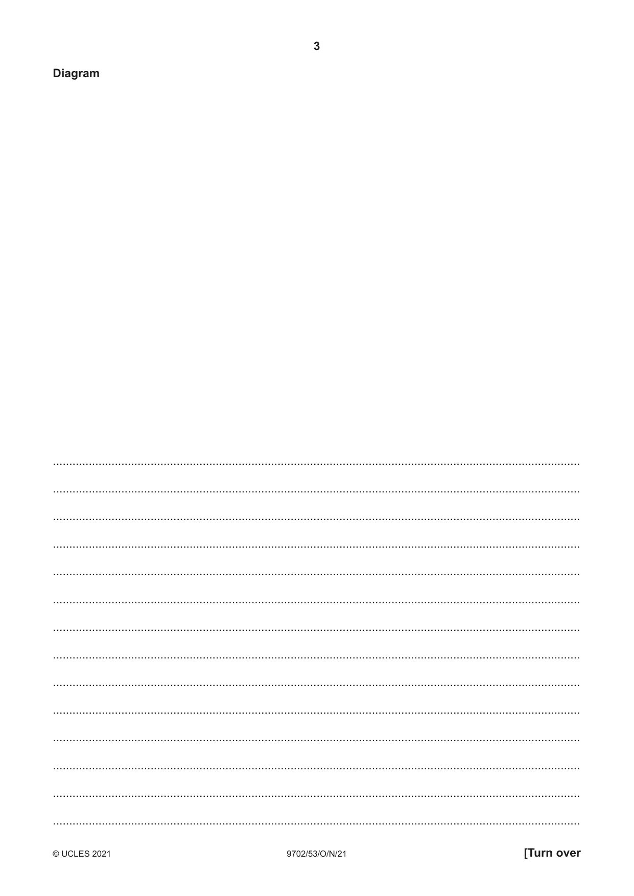 Cambridge A Level Physics 9702 2021 Oct/Nov Paper 5 · Variant 3 question paper, page 3 of 8