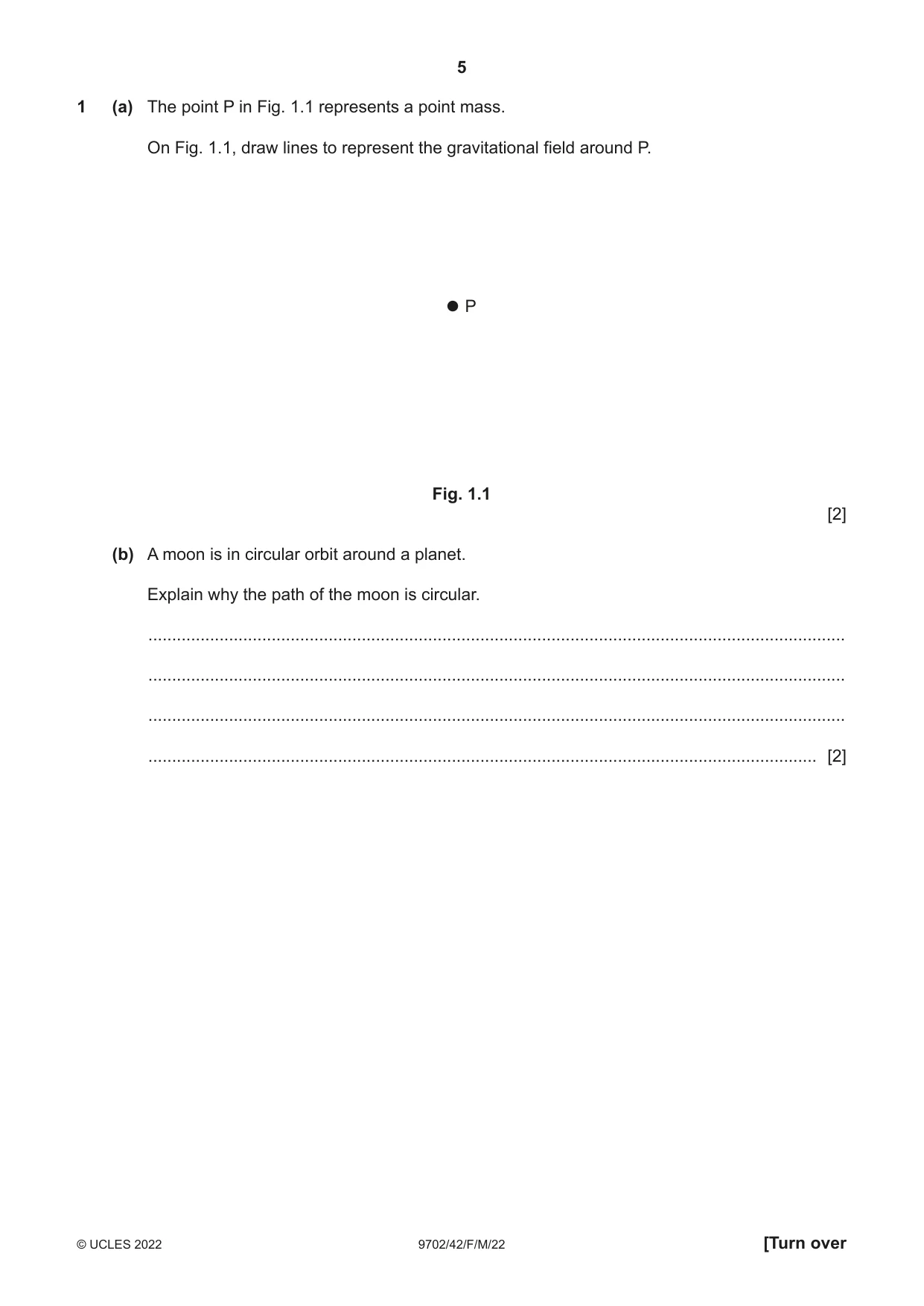 Cambridge A Level Physics 9702 2022 Feb/March Paper 4 · Variant 2 question paper, page 5 of 32