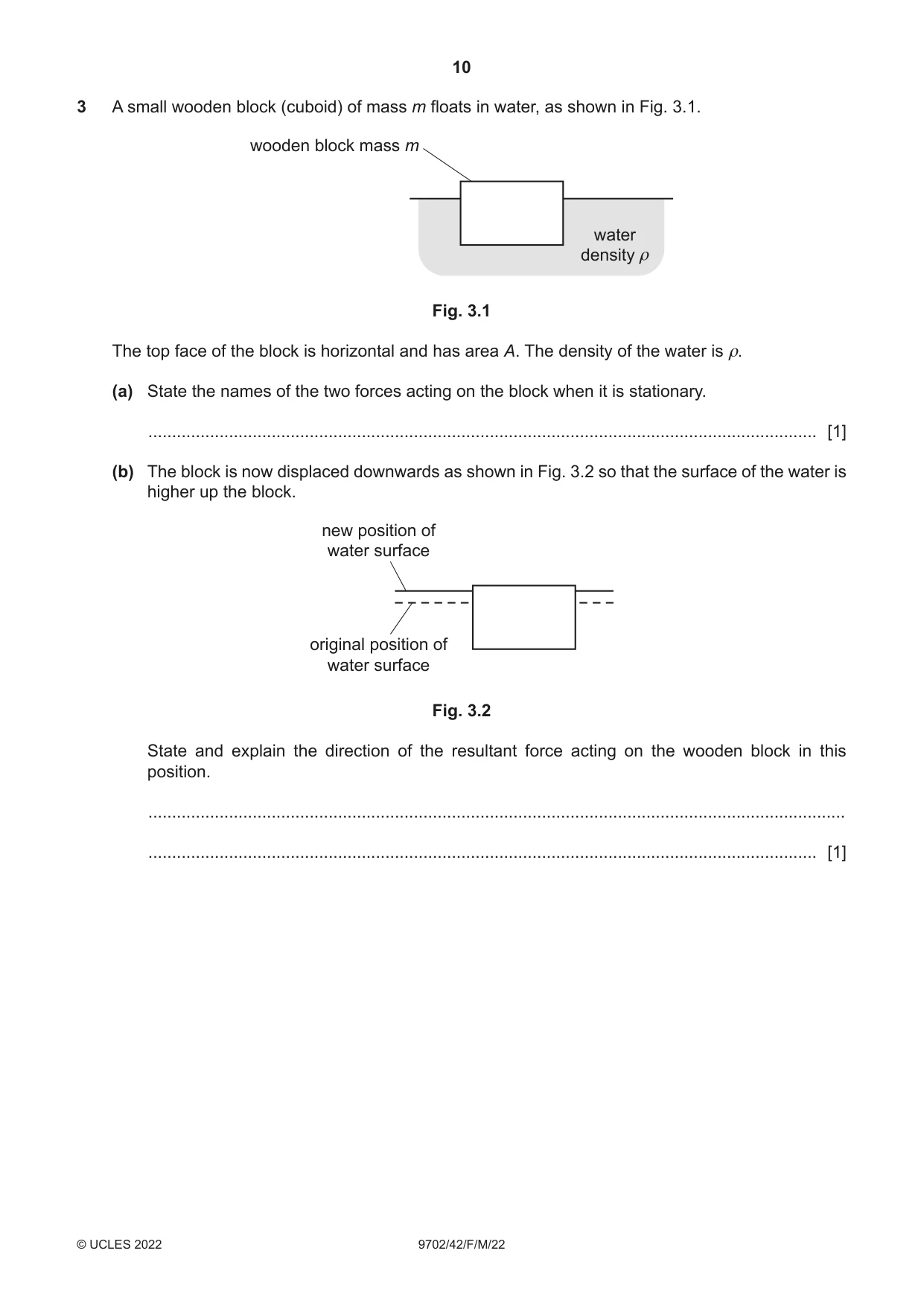 Cambridge A Level Physics 9702 2022 Feb/March Paper 4 · Variant 2 question paper, page 10 of 32