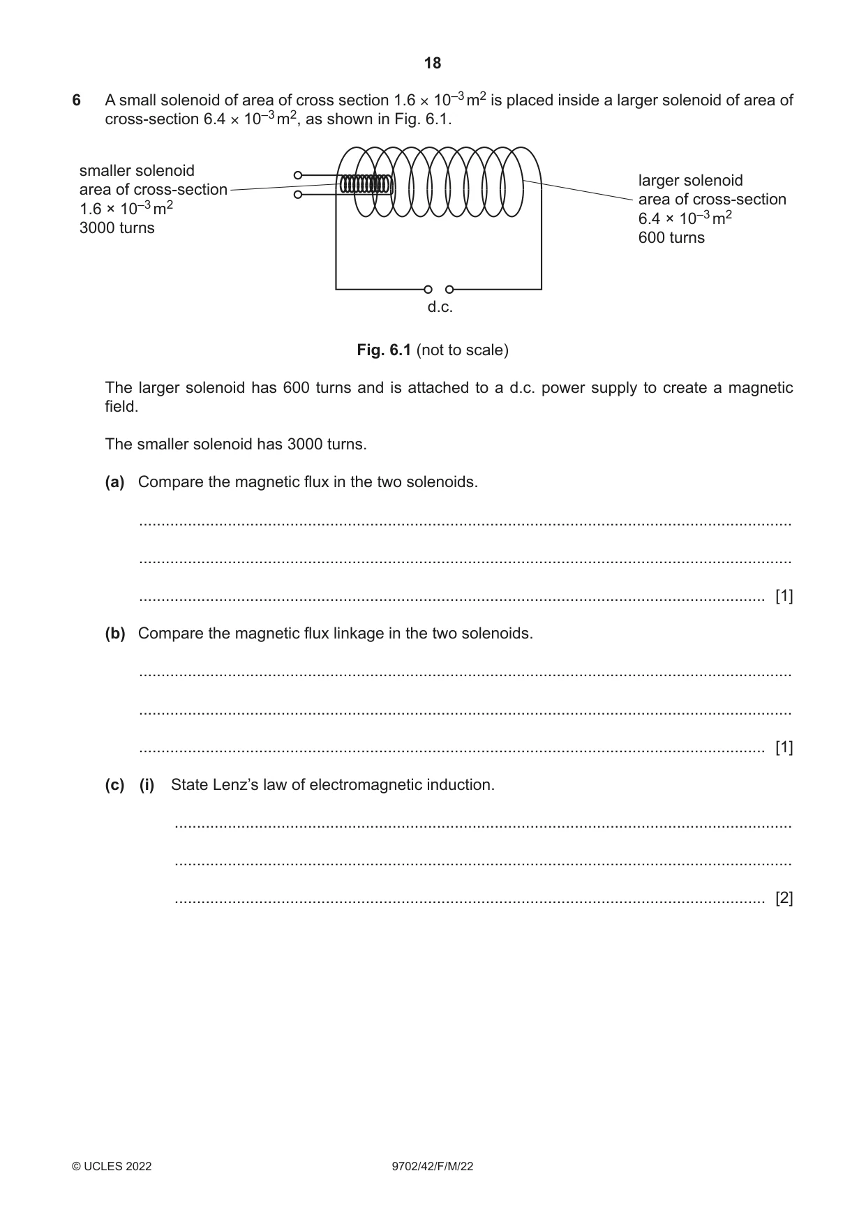 Cambridge A Level Physics 9702 2022 Feb/March Paper 4 · Variant 2 question paper, page 18 of 32