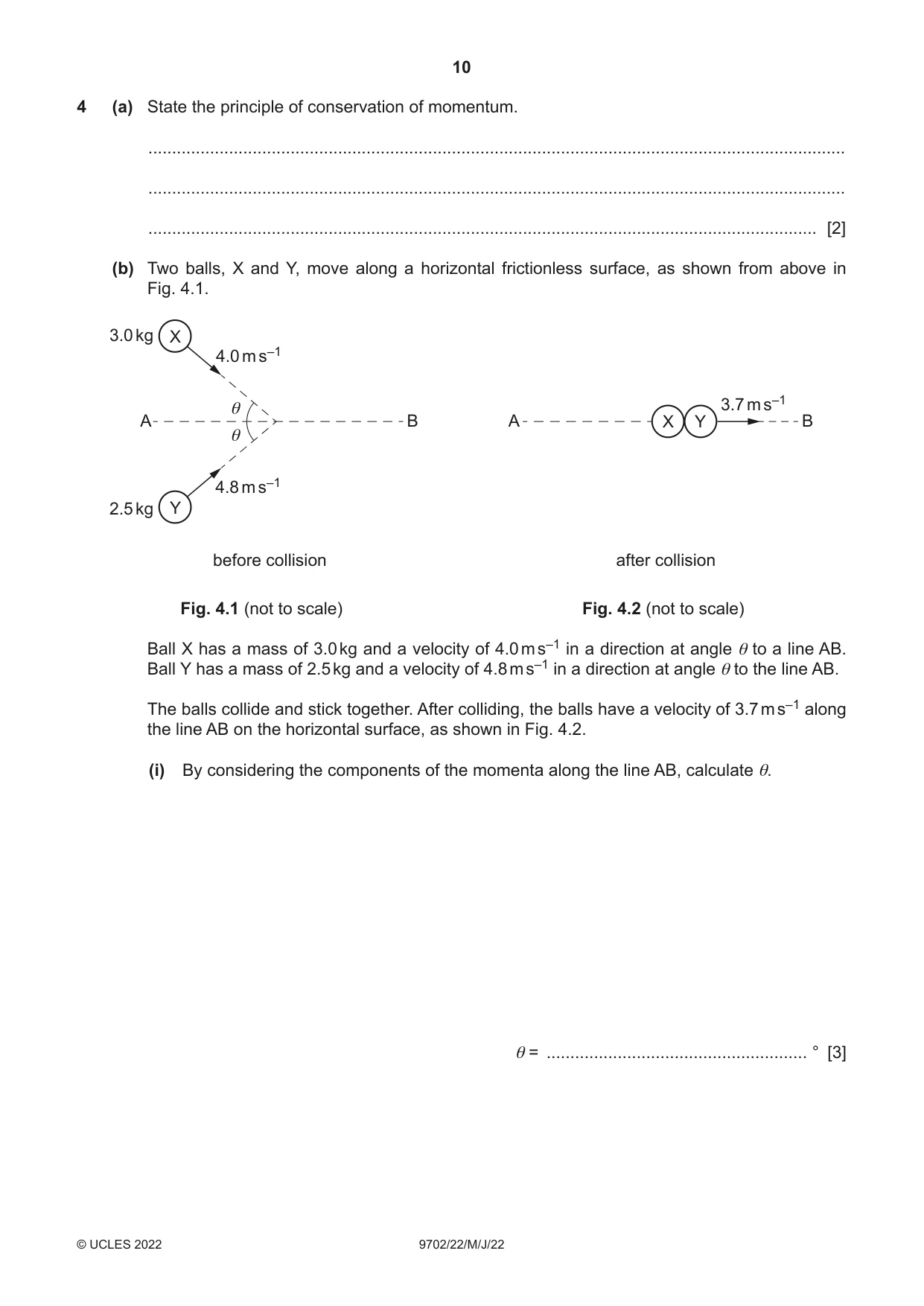 Cambridge A Level Physics 9702 2022 May/June Paper 2 · Variant 2 question paper, page 10 of 16