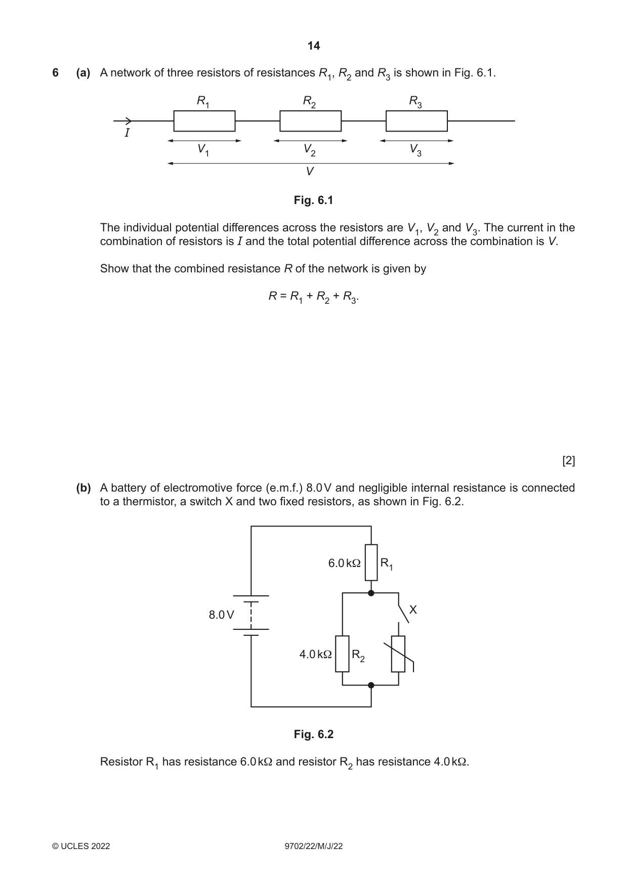 Cambridge A Level Physics 9702 2022 May/June Paper 2 · Variant 2 question paper, page 14 of 16
