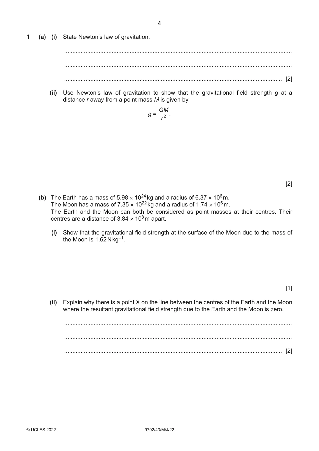 Cambridge A Level Physics 9702 2022 May/June Paper 4 · Variant 3 question paper, page 4 of 24