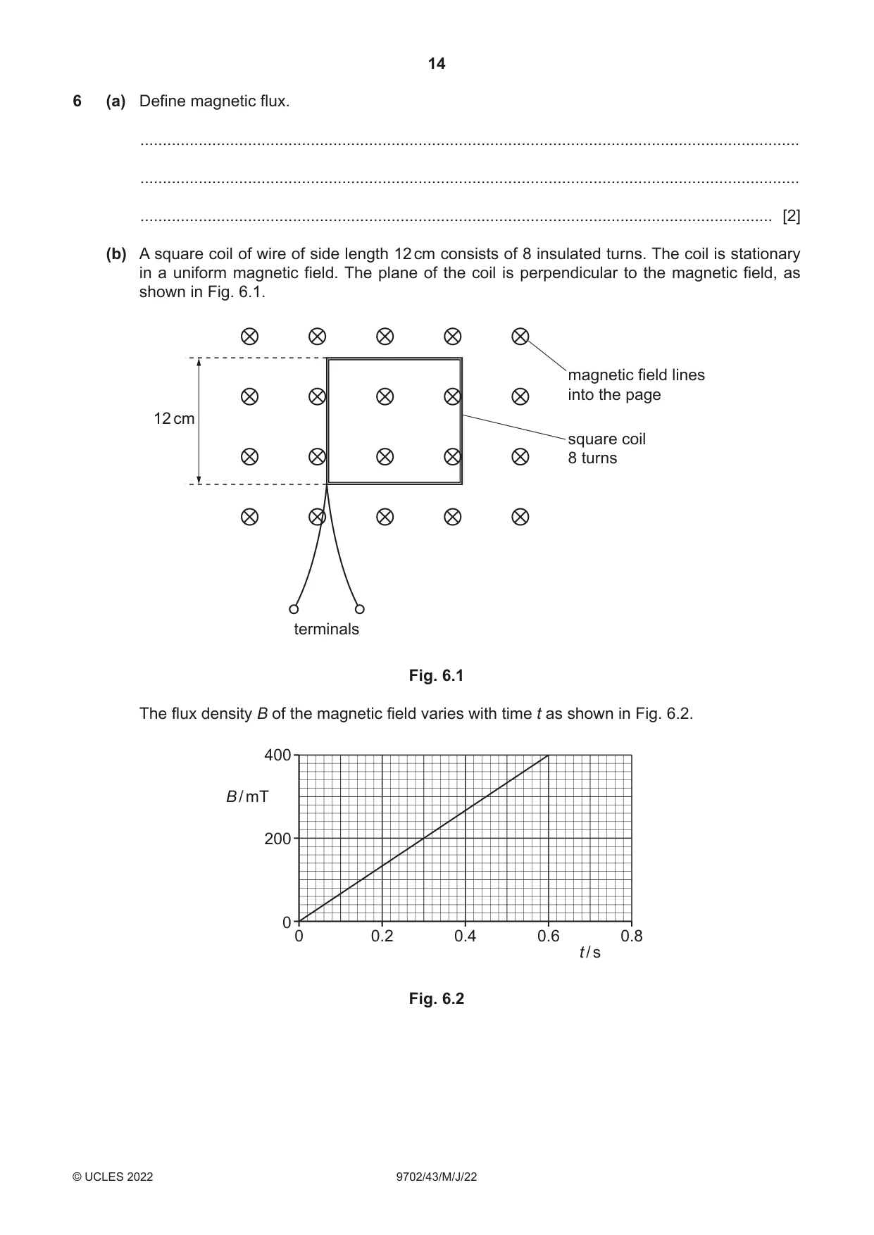 Cambridge A Level Physics 9702 2022 May/June Paper 4 · Variant 3 question paper, page 14 of 24
