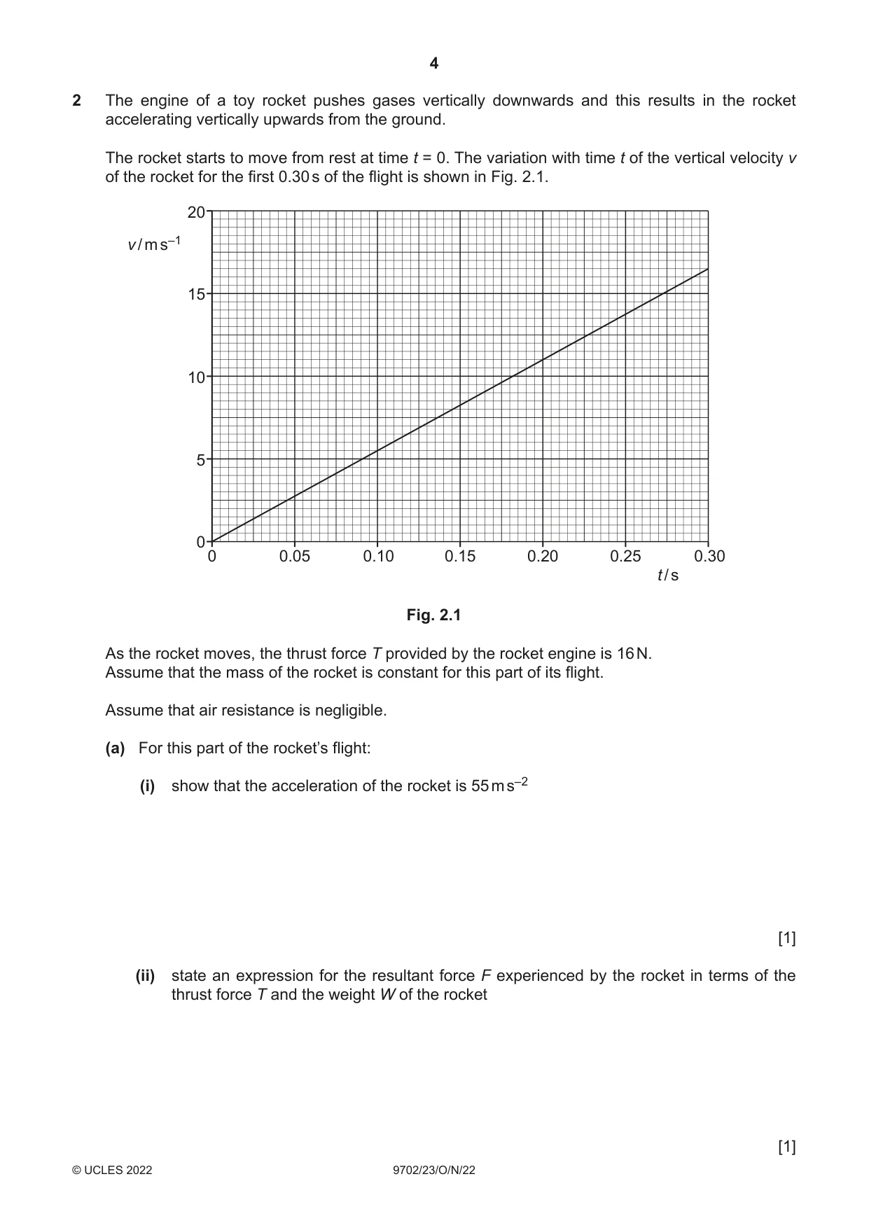 Cambridge A Level Physics 9702 2022 Oct/Nov Paper 2 · Variant 3 question paper, page 4 of 16