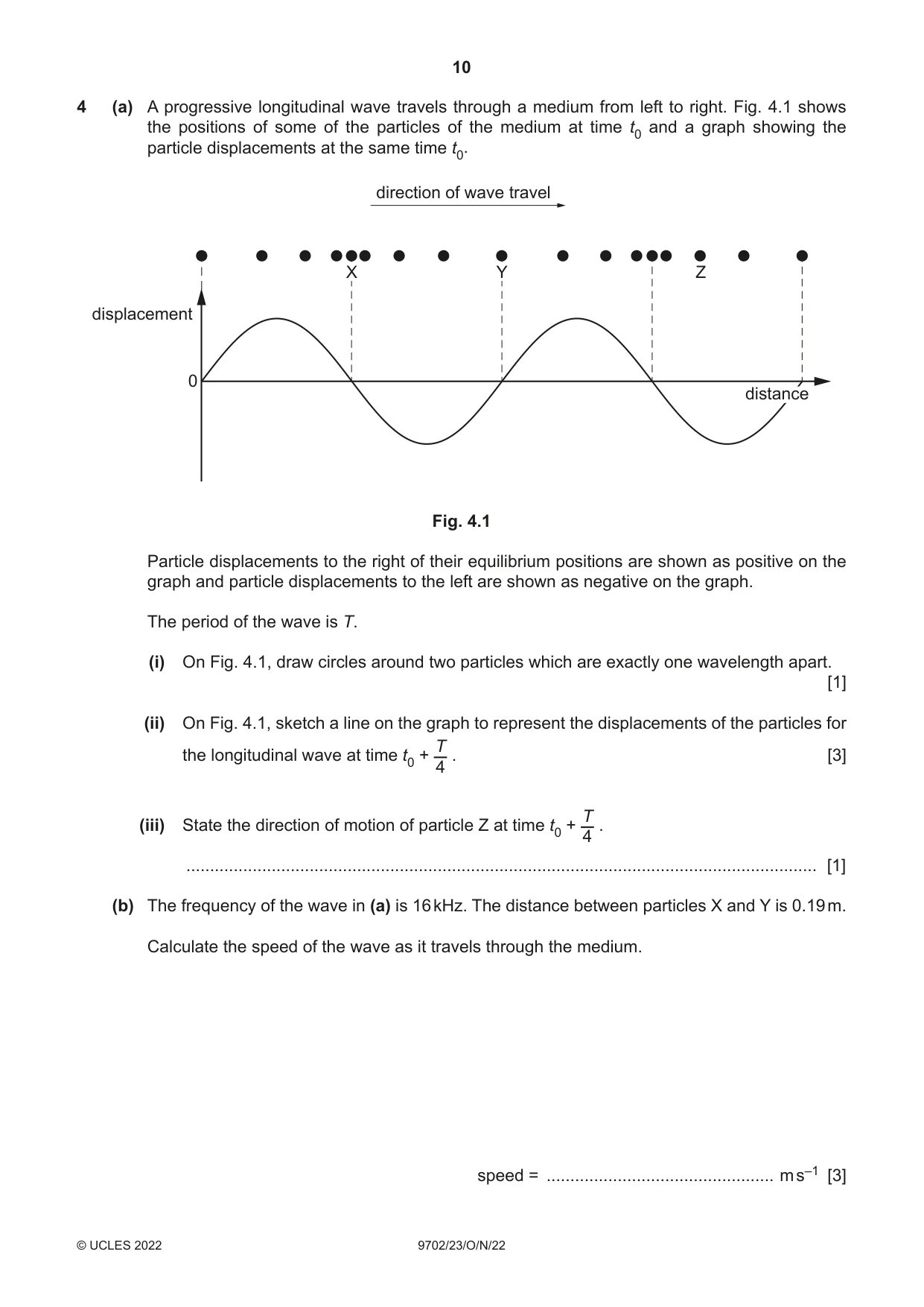 Cambridge A Level Physics 9702 2022 Oct/Nov Paper 2 · Variant 3 question paper, page 10 of 16