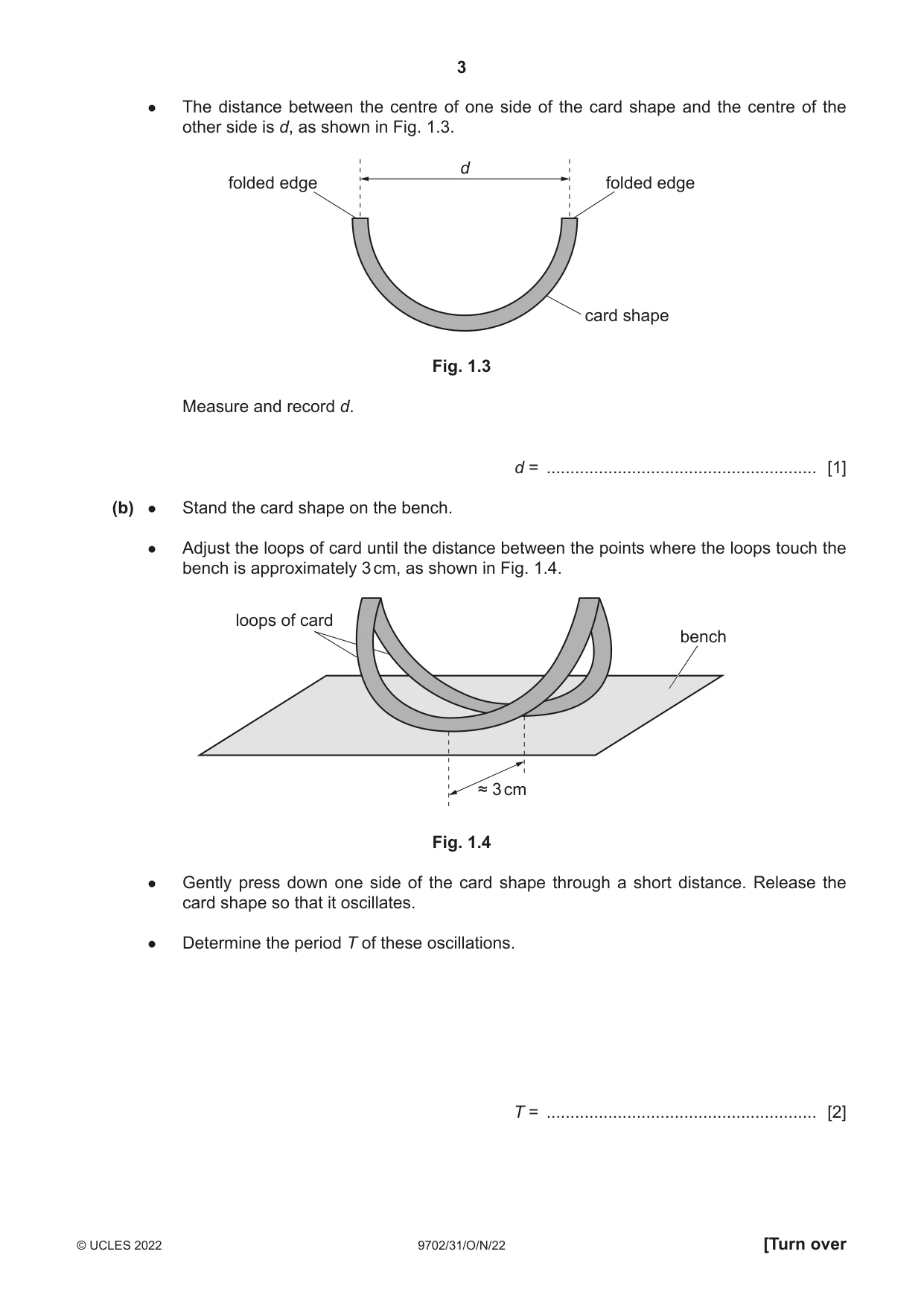 Cambridge A Level Physics 9702 2022 Oct/Nov Paper 3 · Variant 1 question paper, page 3 of 12