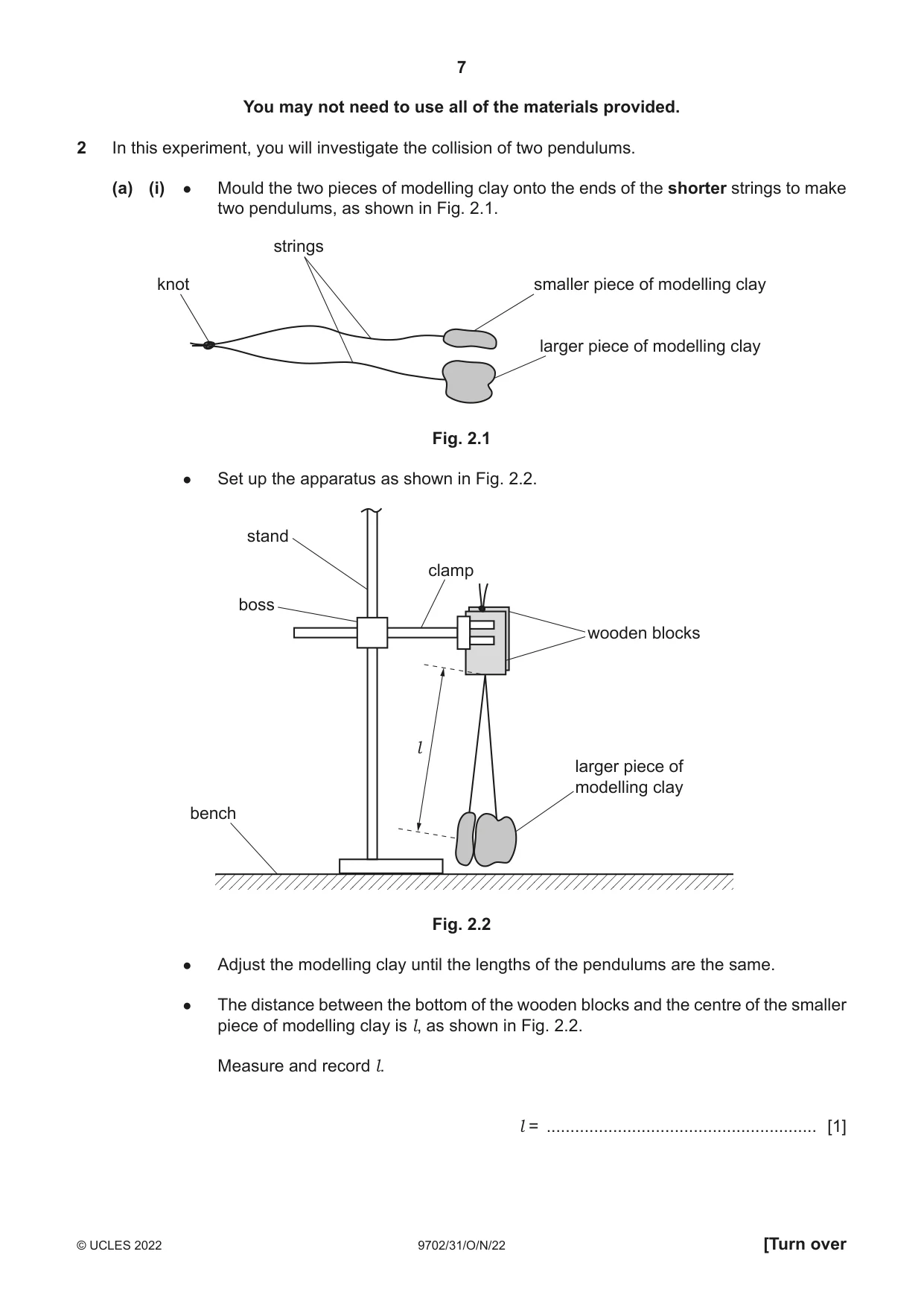 Cambridge A Level Physics 9702 2022 Oct/Nov Paper 3 · Variant 1 question paper, page 7 of 12
