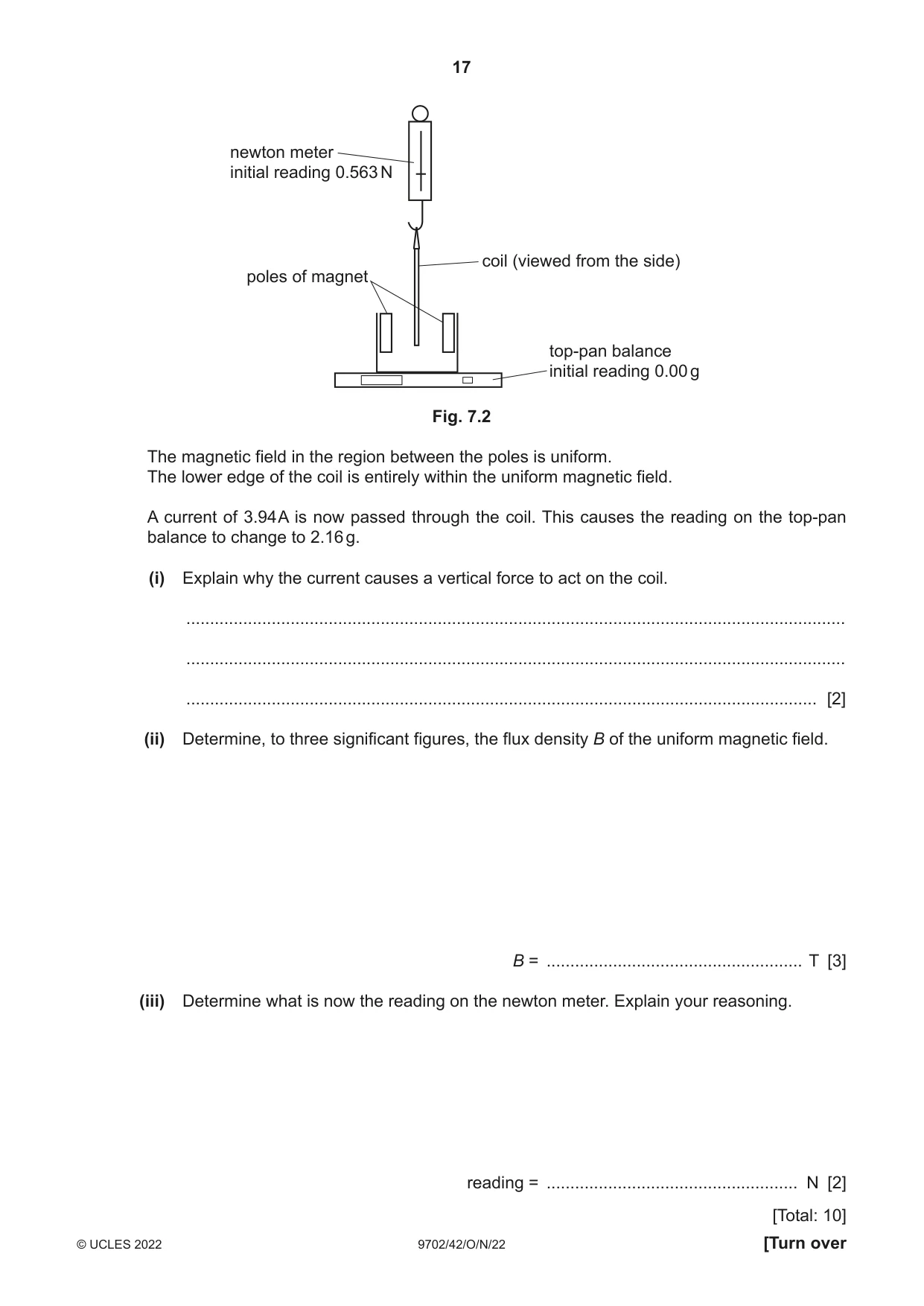 Cambridge A Level Physics 9702 2022 Oct/Nov Paper 4 · Variant 2 question paper, page 17 of 24