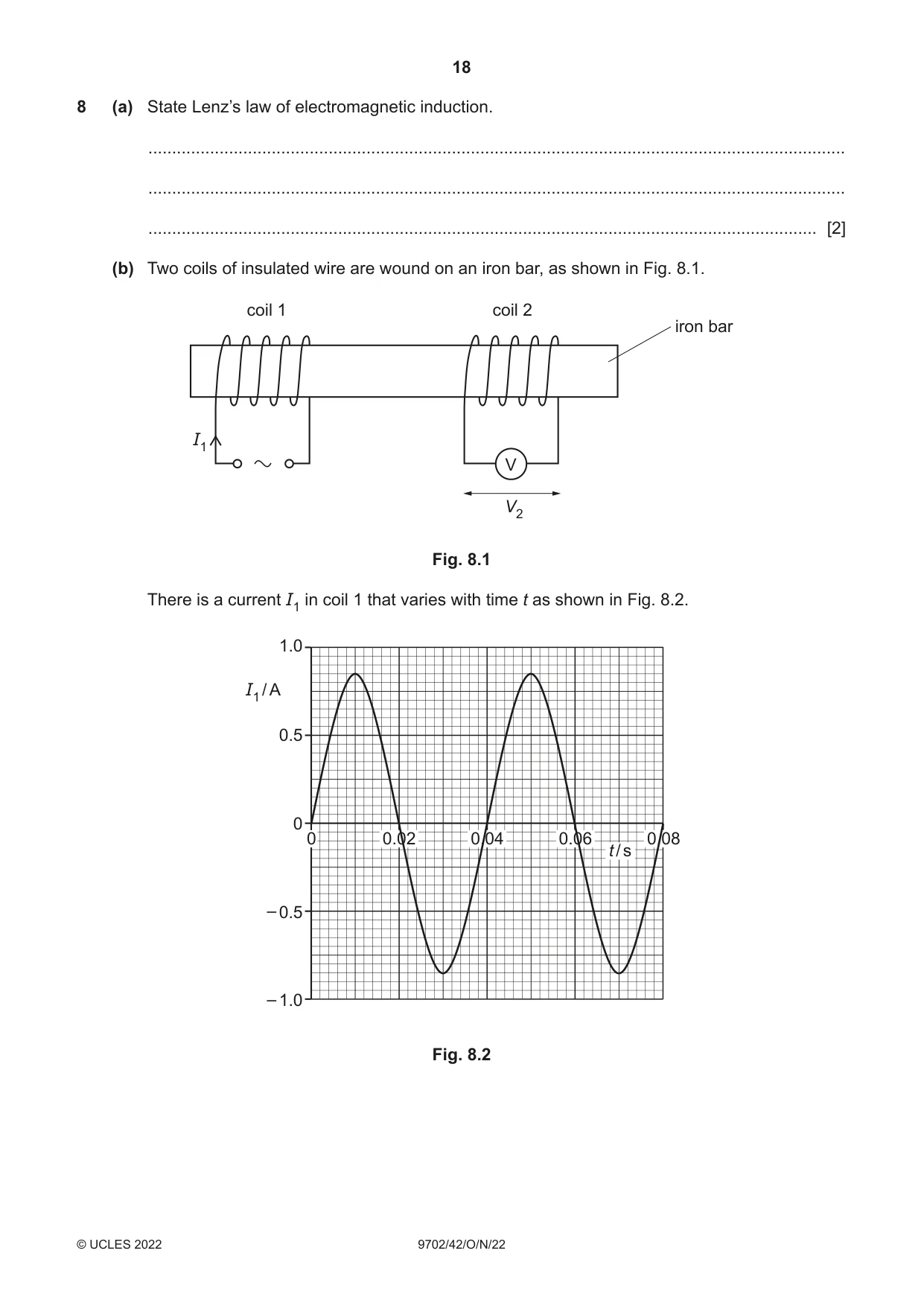 Cambridge A Level Physics 9702 2022 Oct/Nov Paper 4 · Variant 2 question paper, page 18 of 24