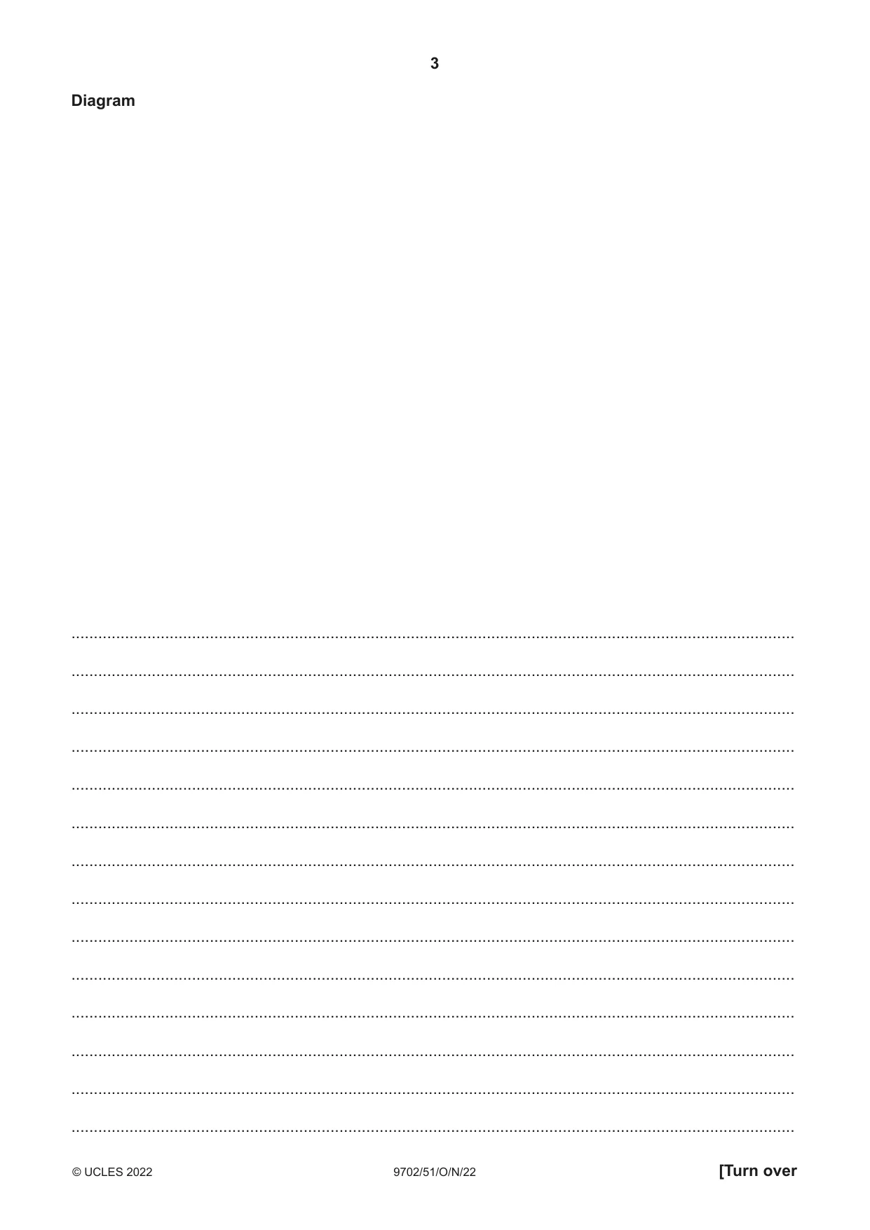 Cambridge A Level Physics 9702 2022 Oct/Nov Paper 5 · Variant 1 question paper, page 3 of 8