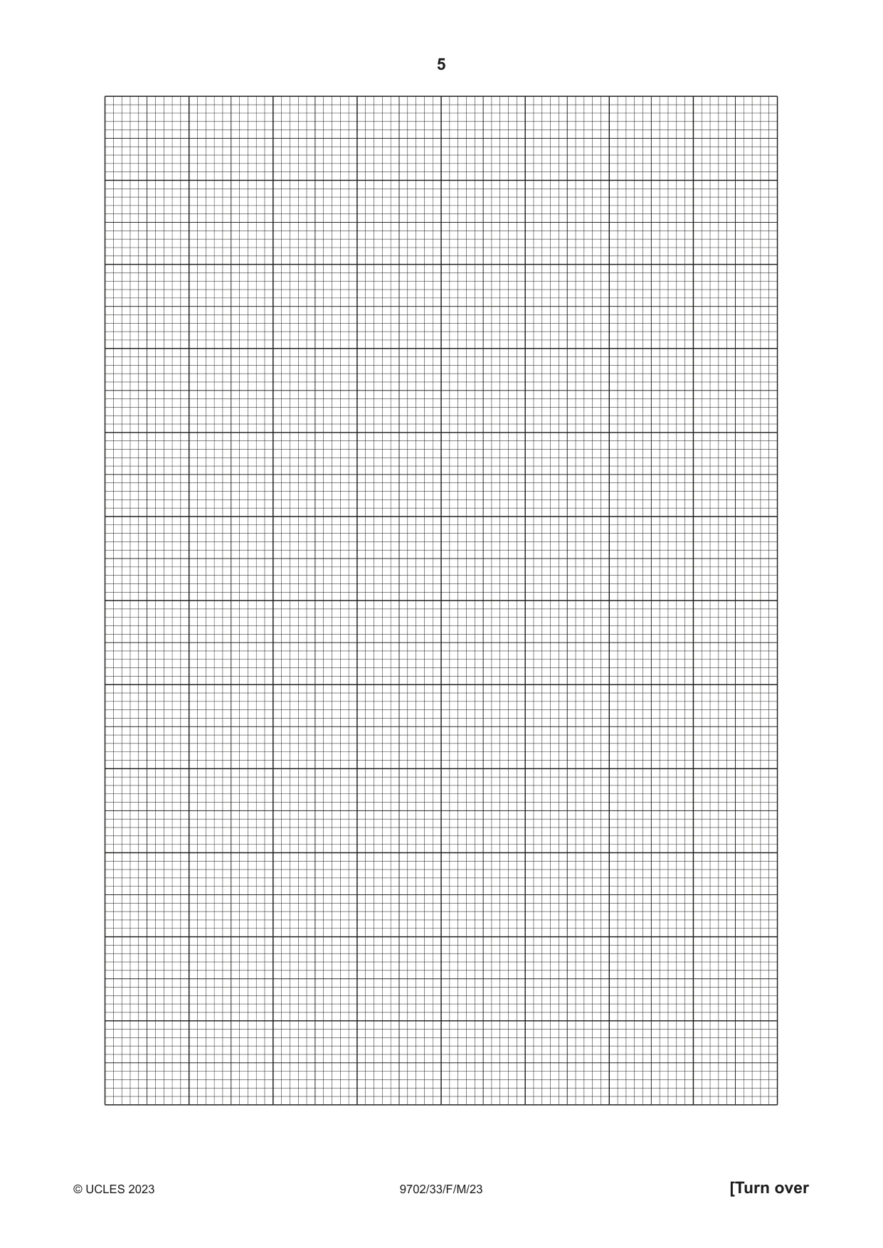 Cambridge A Level Physics 9702 2023 Feb/March Paper 3 · Variant 3 question paper, page 5 of 12