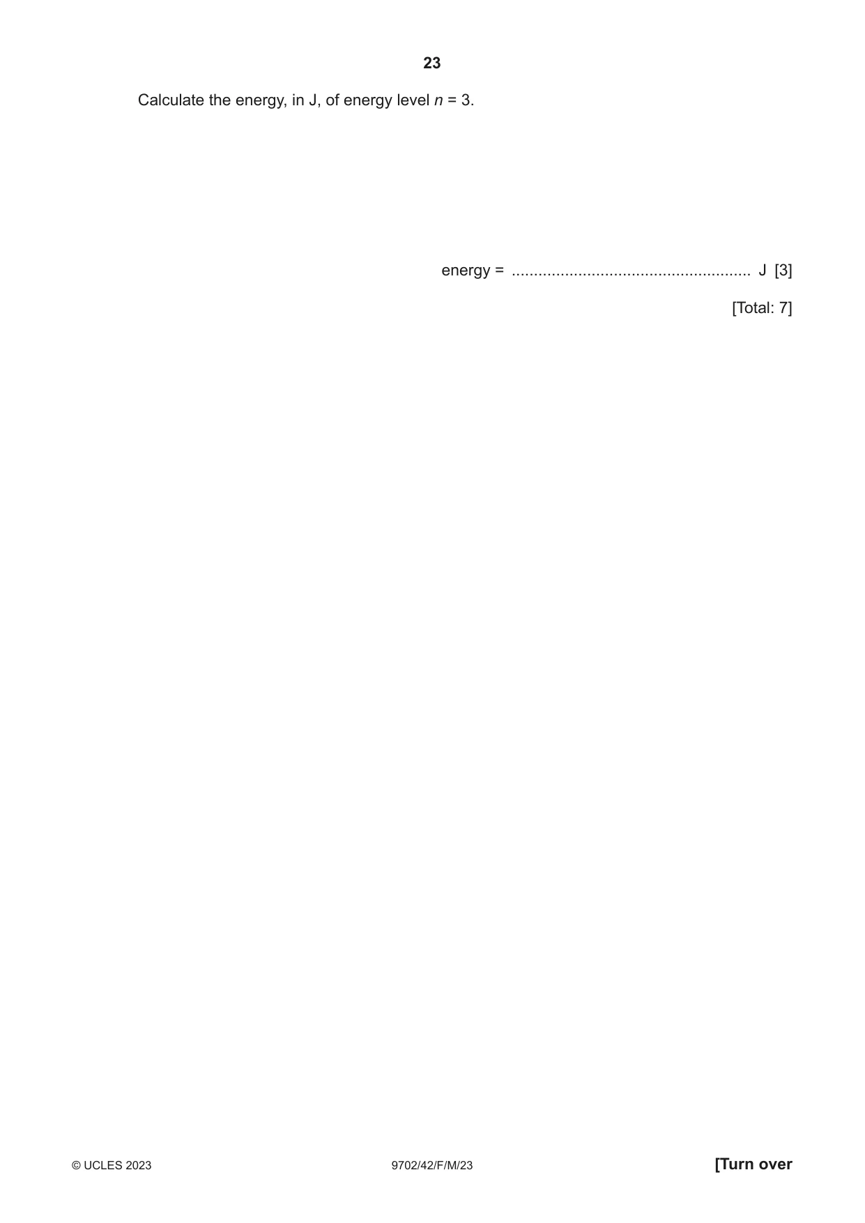 Cambridge A Level Physics 9702 2023 Feb/March Paper 4 · Variant 2 question paper, page 23 of 32