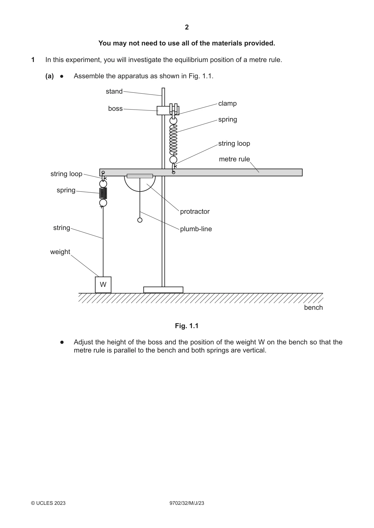 Cambridge A Level Physics 9702 2023 May/June Paper 3 · Variant 2 question paper, page 2 of 16