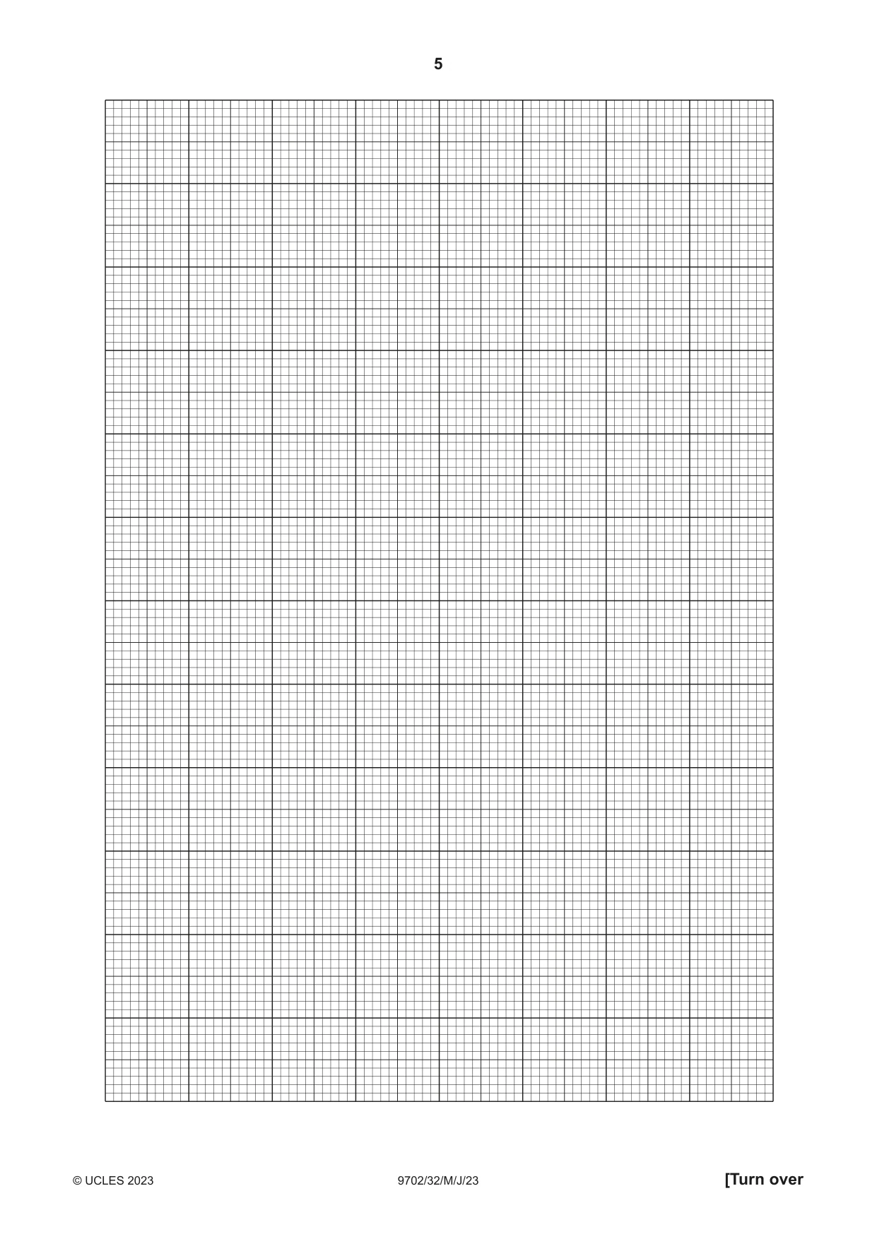 Cambridge A Level Physics 9702 2023 May/June Paper 3 · Variant 2 question paper, page 5 of 16