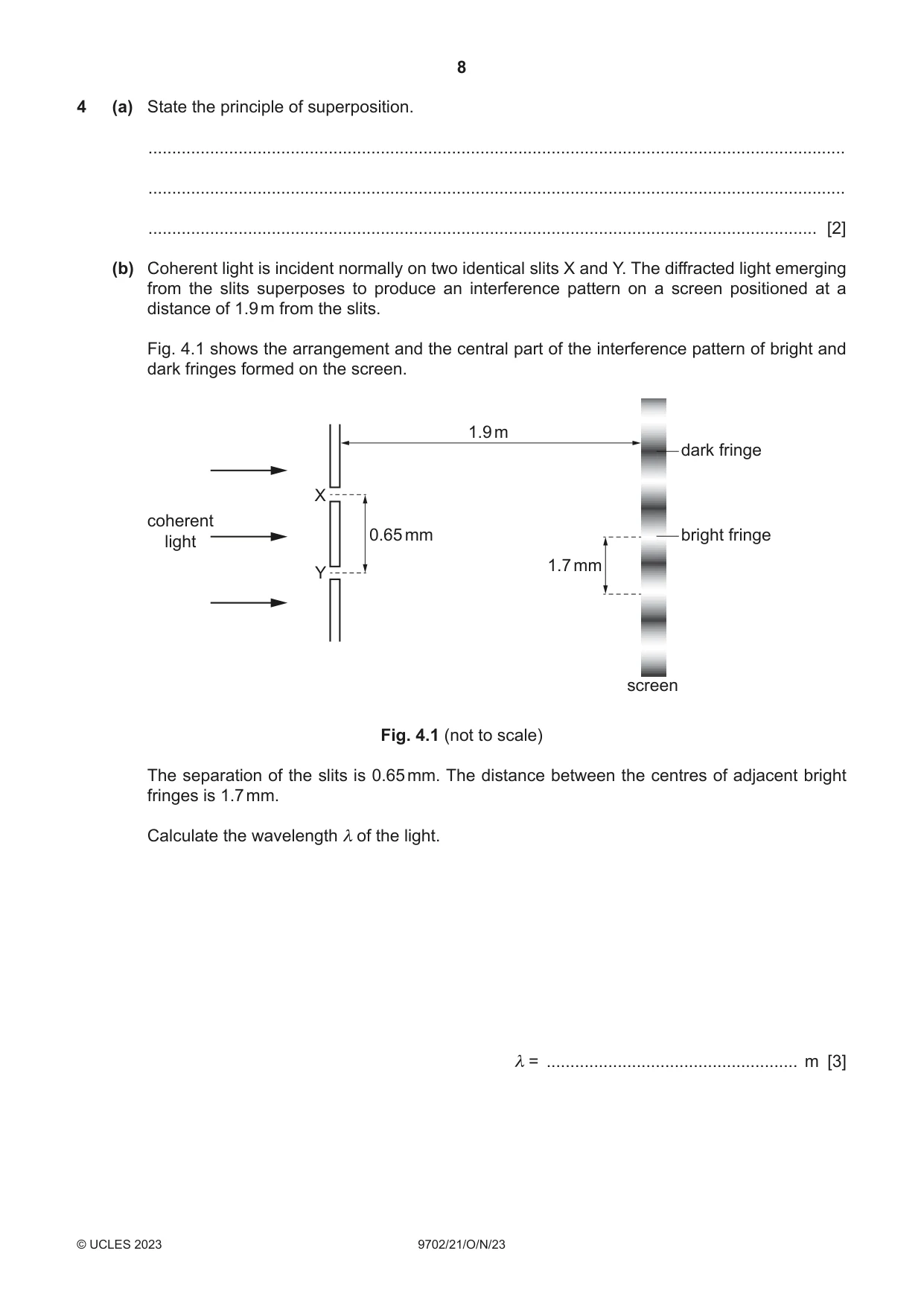 Cambridge A Level Physics 9702 2023 Oct/Nov Paper 2 · Variant 1 question paper, page 8 of 16