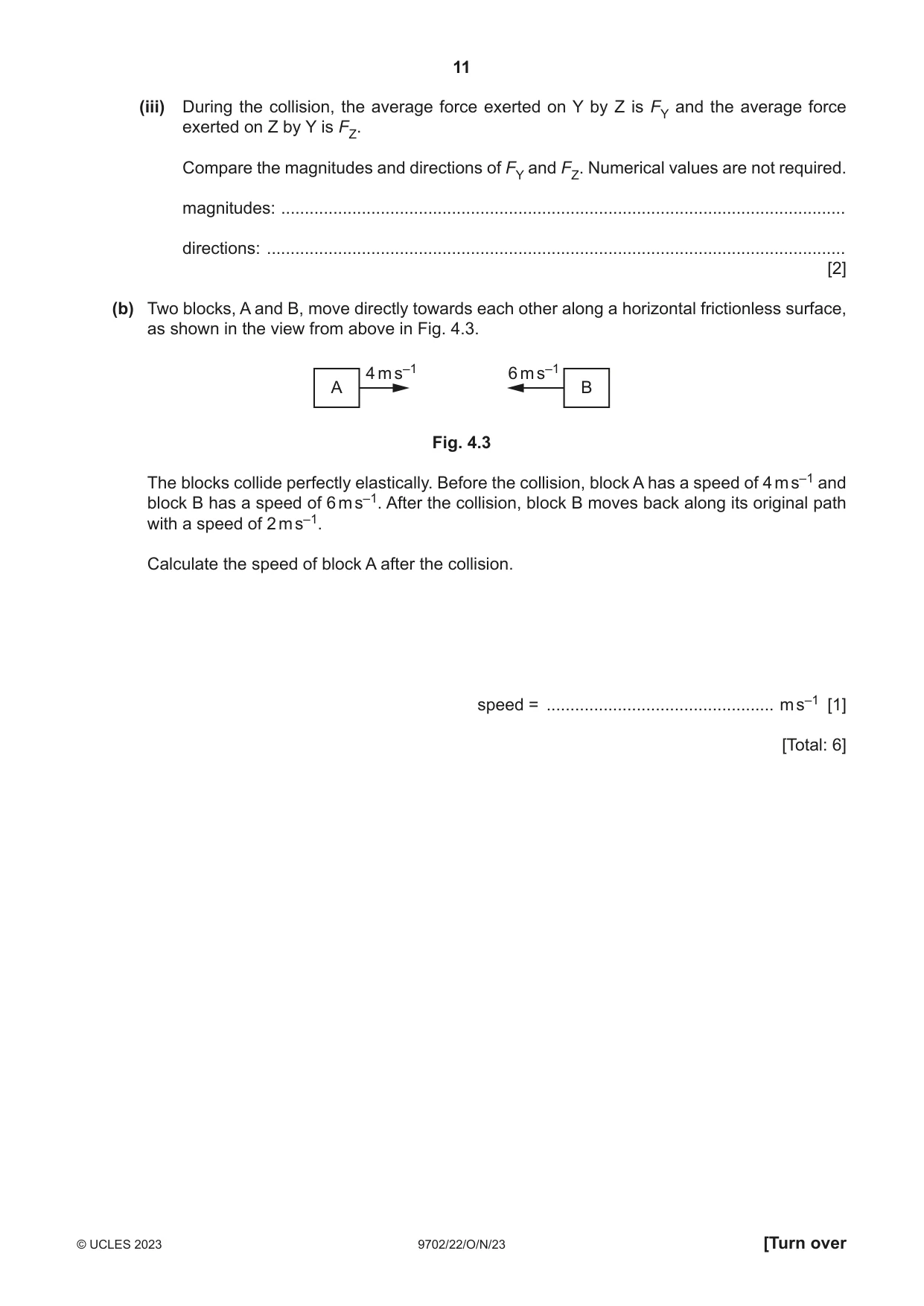 Cambridge A Level Physics 9702 2023 Oct/Nov Paper 2 · Variant 2 question paper, page 11 of 16
