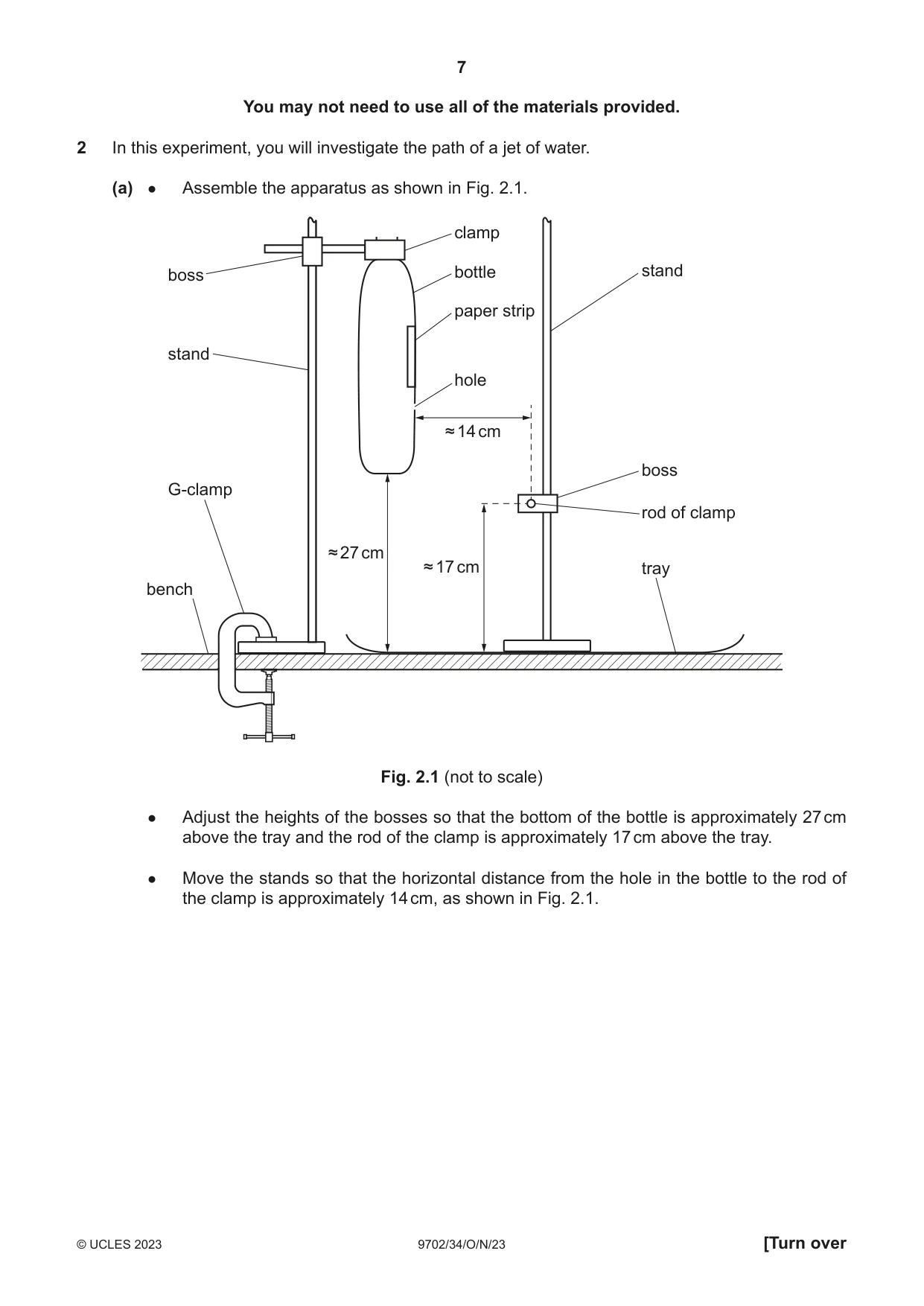 Cambridge A Level Physics 9702 2023 Oct/Nov Paper 3 · Variant 4 question paper, page 7 of 12