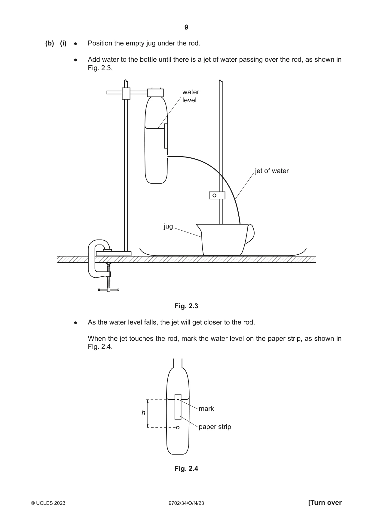 Cambridge A Level Physics 9702 2023 Oct/Nov Paper 3 · Variant 4 question paper, page 9 of 12