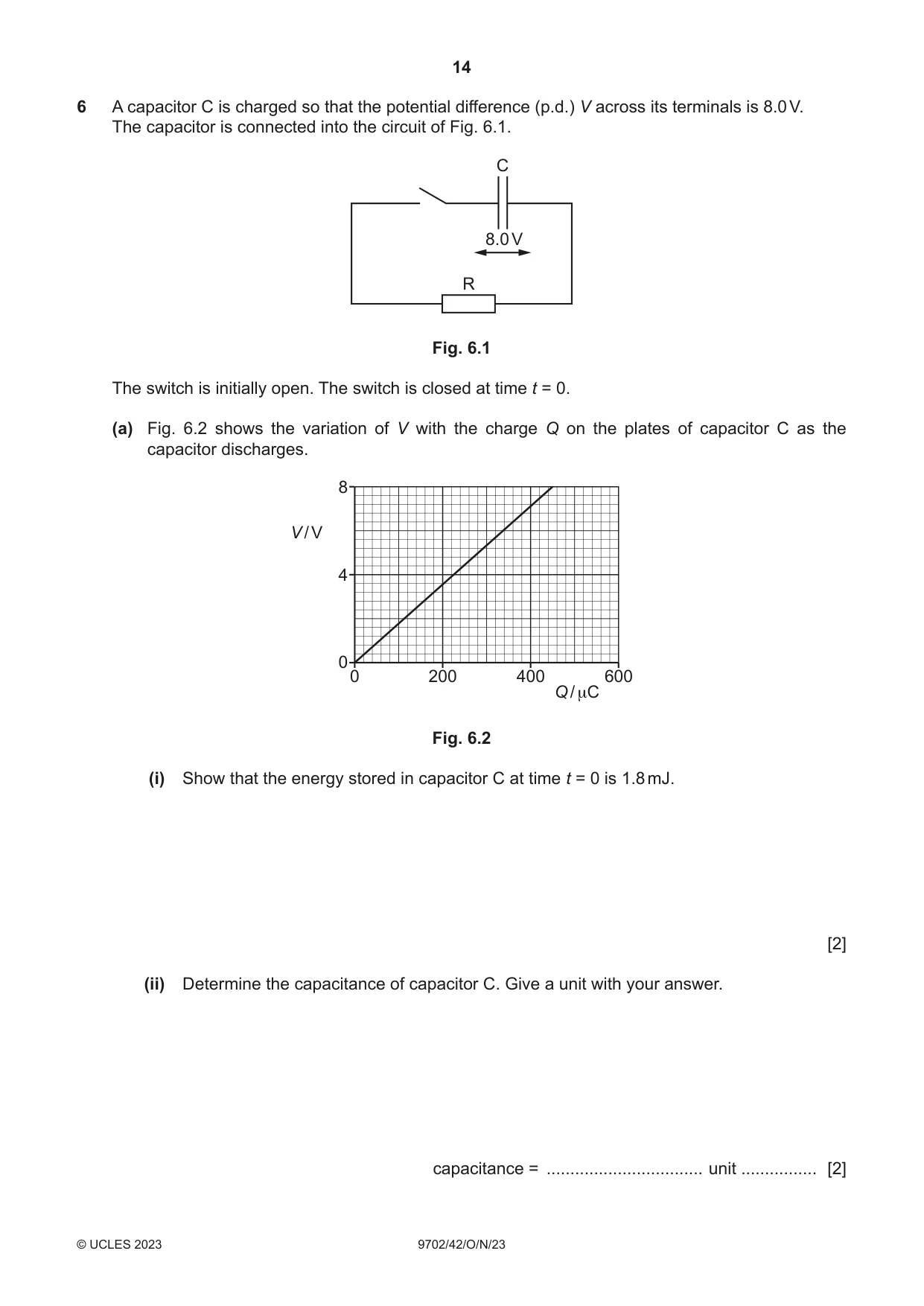 Cambridge A Level Physics 9702 2023 Oct/Nov Paper 4 · Variant 2 question paper, page 14 of 24
