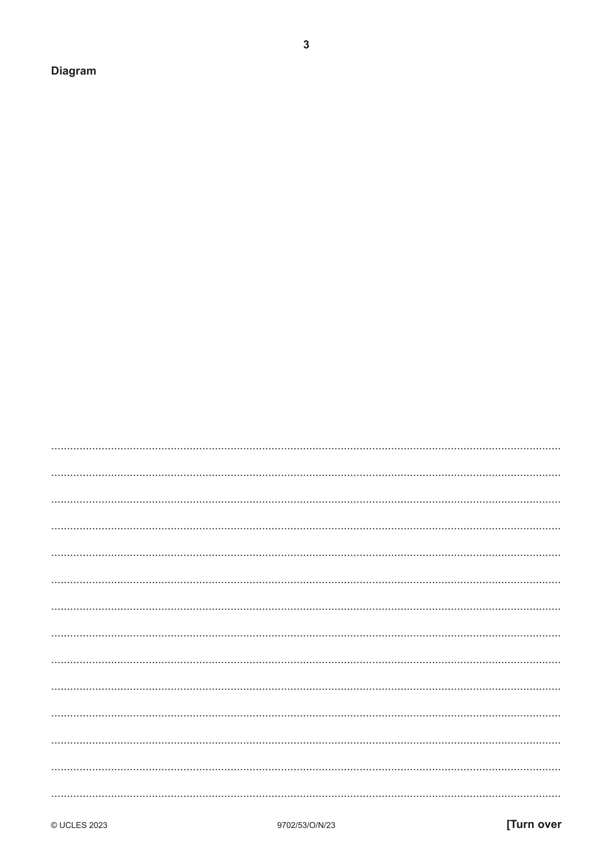 Cambridge A Level Physics 9702 2023 Oct/Nov Paper 5 · Variant 3 question paper, page 3 of 8
