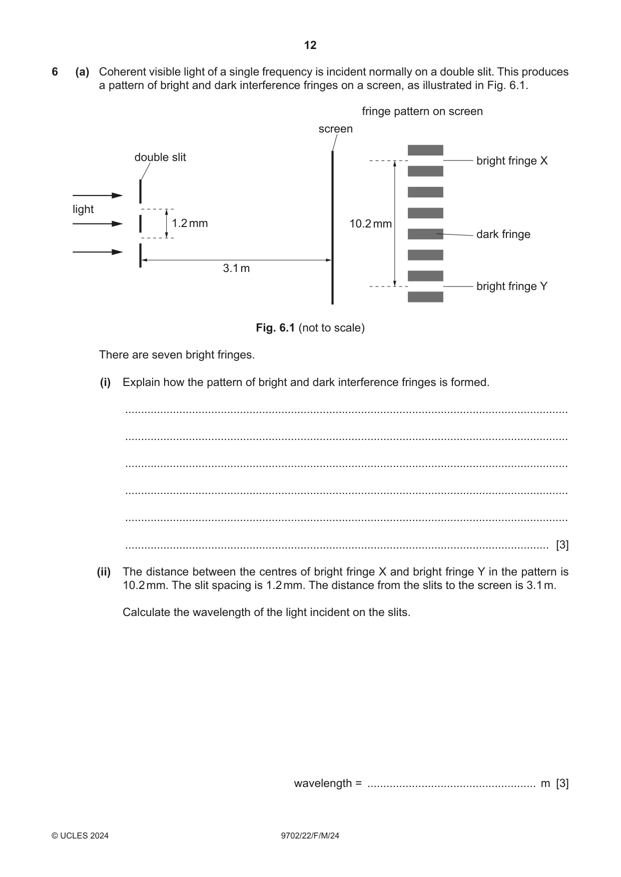 Cambridge A Level Physics 9702 2024 Feb/March Paper 2 · Variant 2 question paper, page 12 of 16