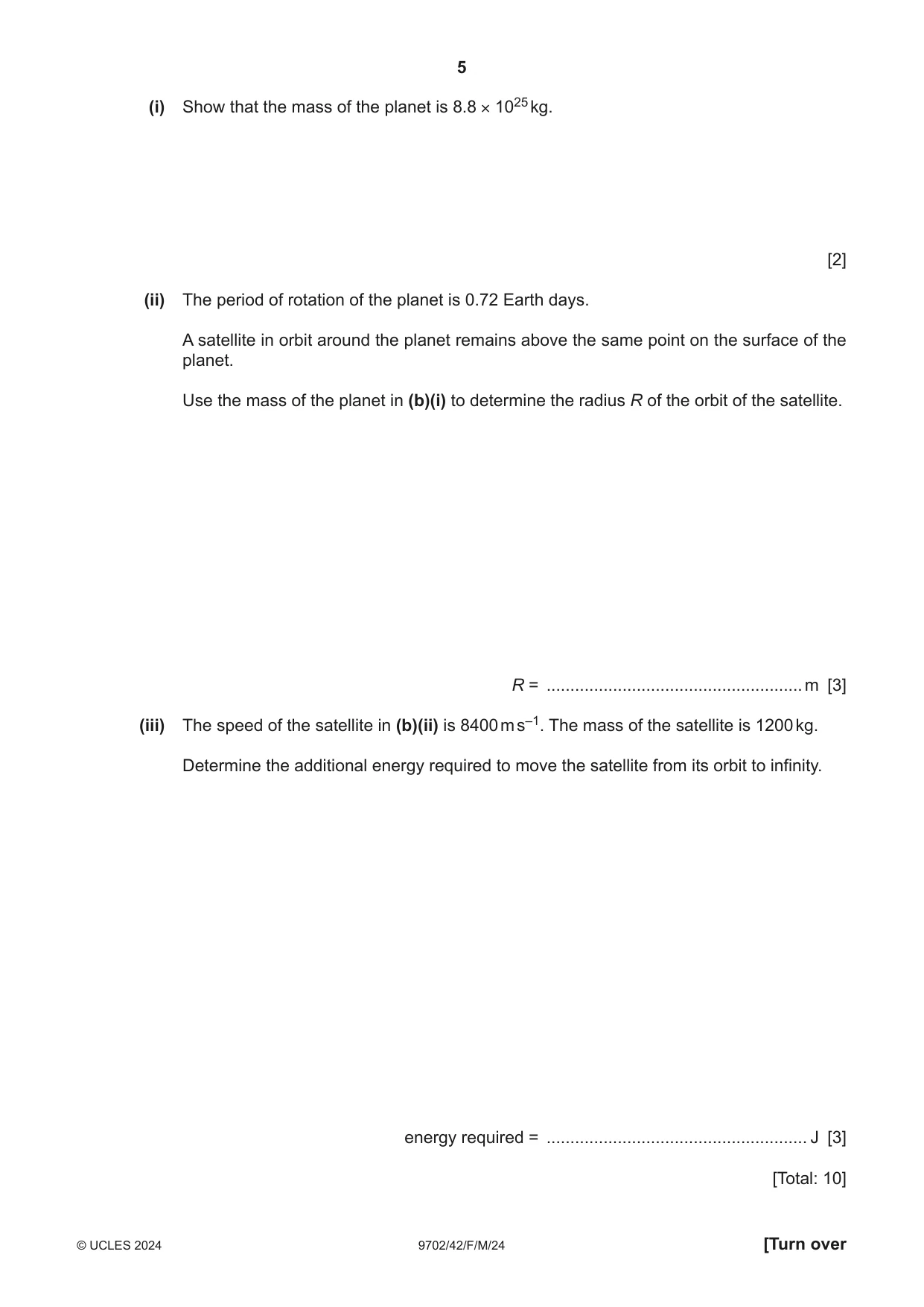 Cambridge A Level Physics 9702 2024 Feb/March Paper 4 · Variant 2 question paper, page 5 of 28