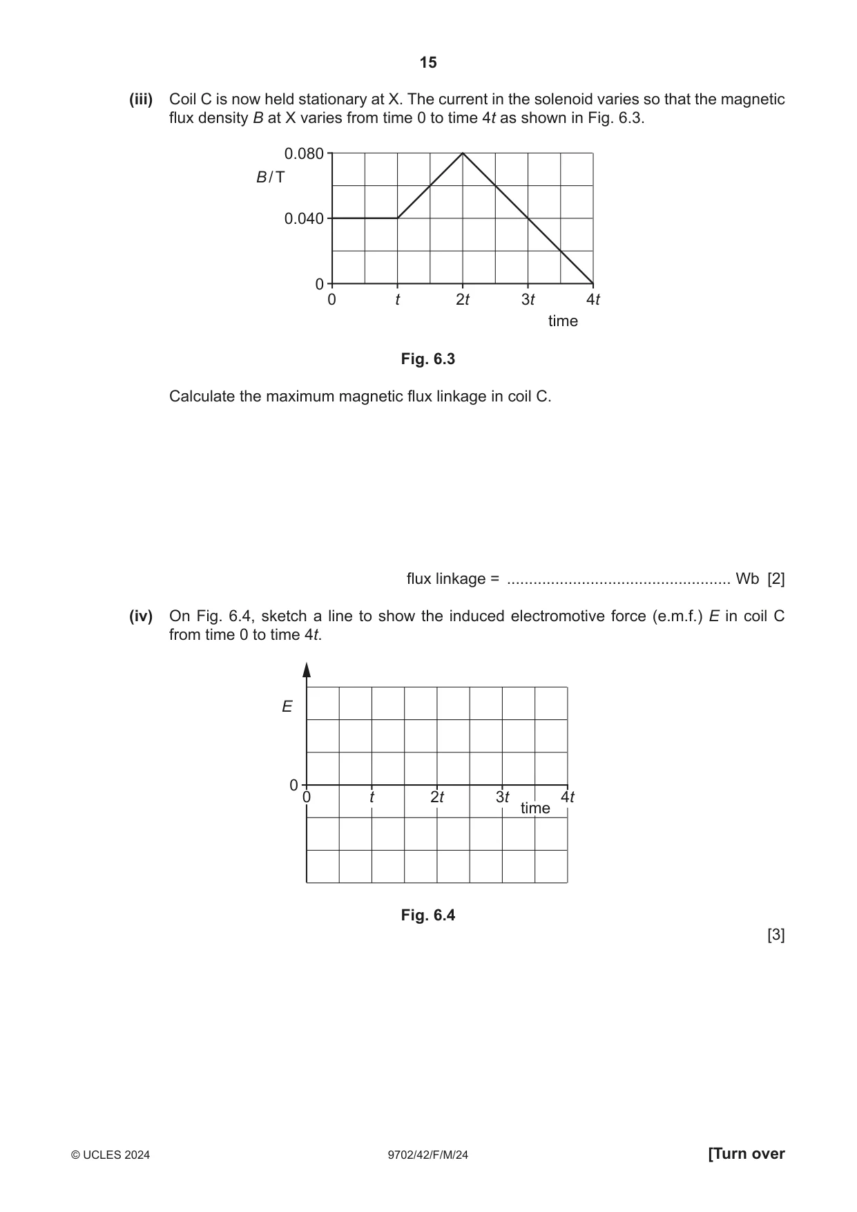 Cambridge A Level Physics 9702 2024 Feb/March Paper 4 · Variant 2 question paper, page 15 of 28