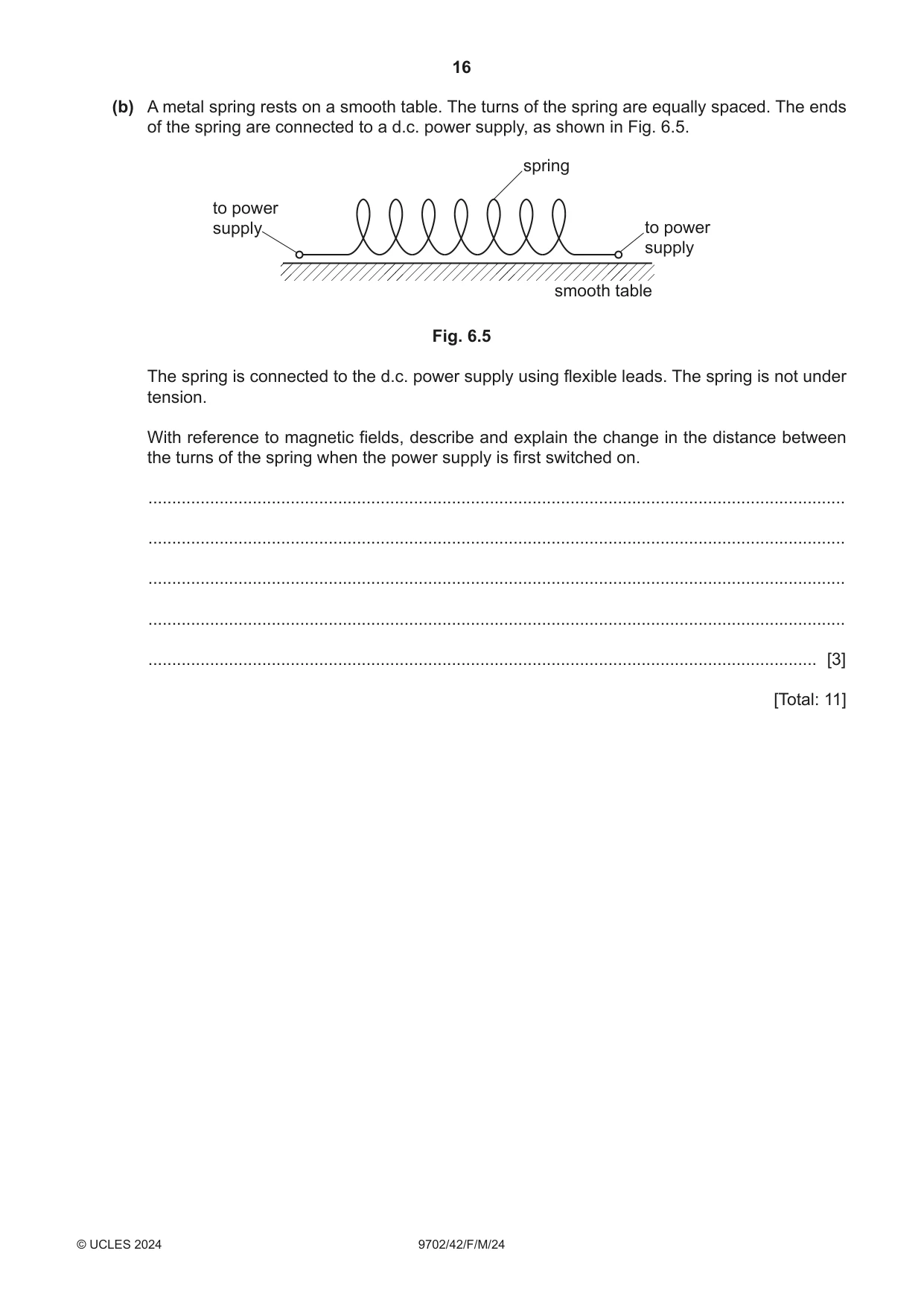 Cambridge A Level Physics 9702 2024 Feb/March Paper 4 · Variant 2 question paper, page 16 of 28