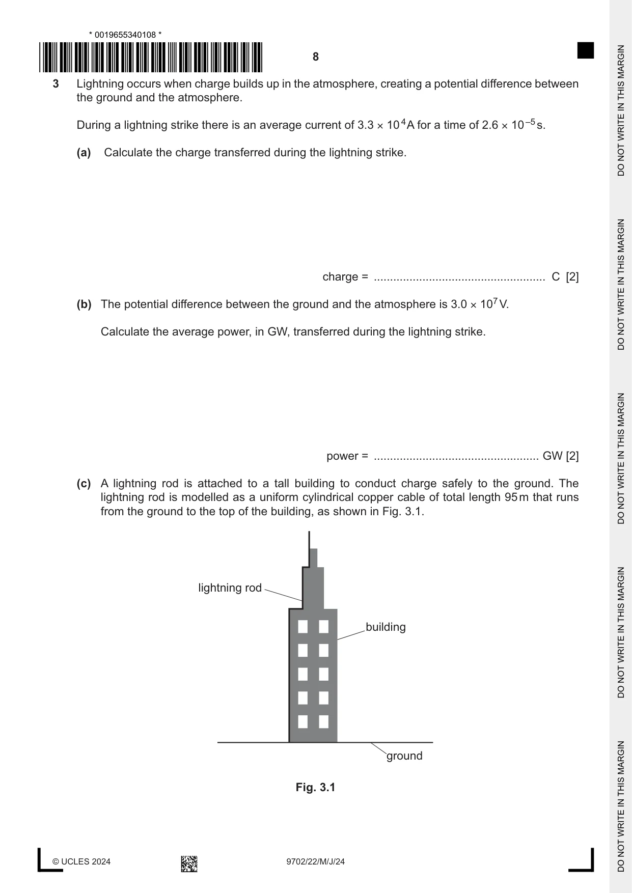 Cambridge A Level Physics 9702 2024 May/June Paper 2 · Variant 2 question paper, page 8 of 16