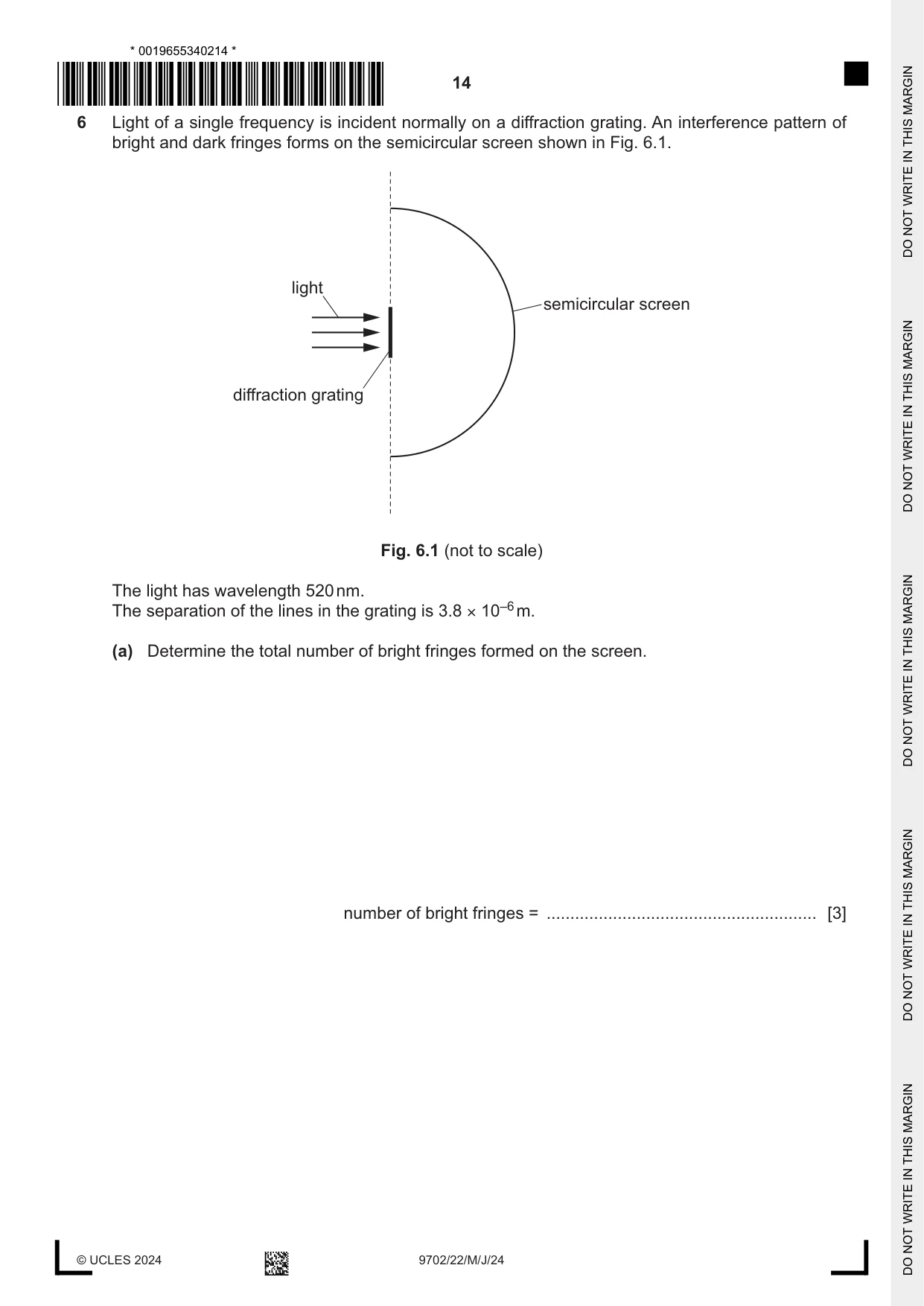 Cambridge A Level Physics 9702 2024 May/June Paper 2 · Variant 2 question paper, page 14 of 16
