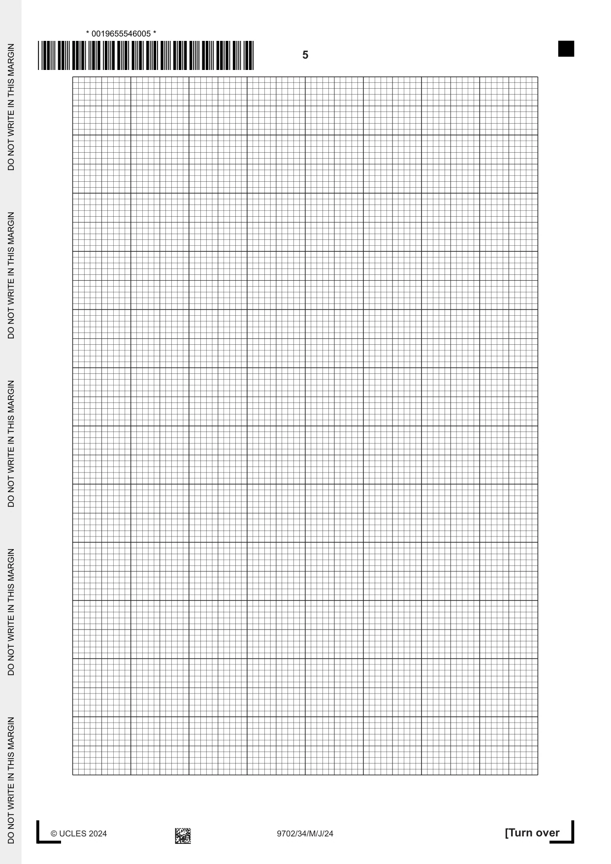Cambridge A Level Physics 9702 2024 May/June Paper 3 · Variant 4 question paper, page 5 of 12