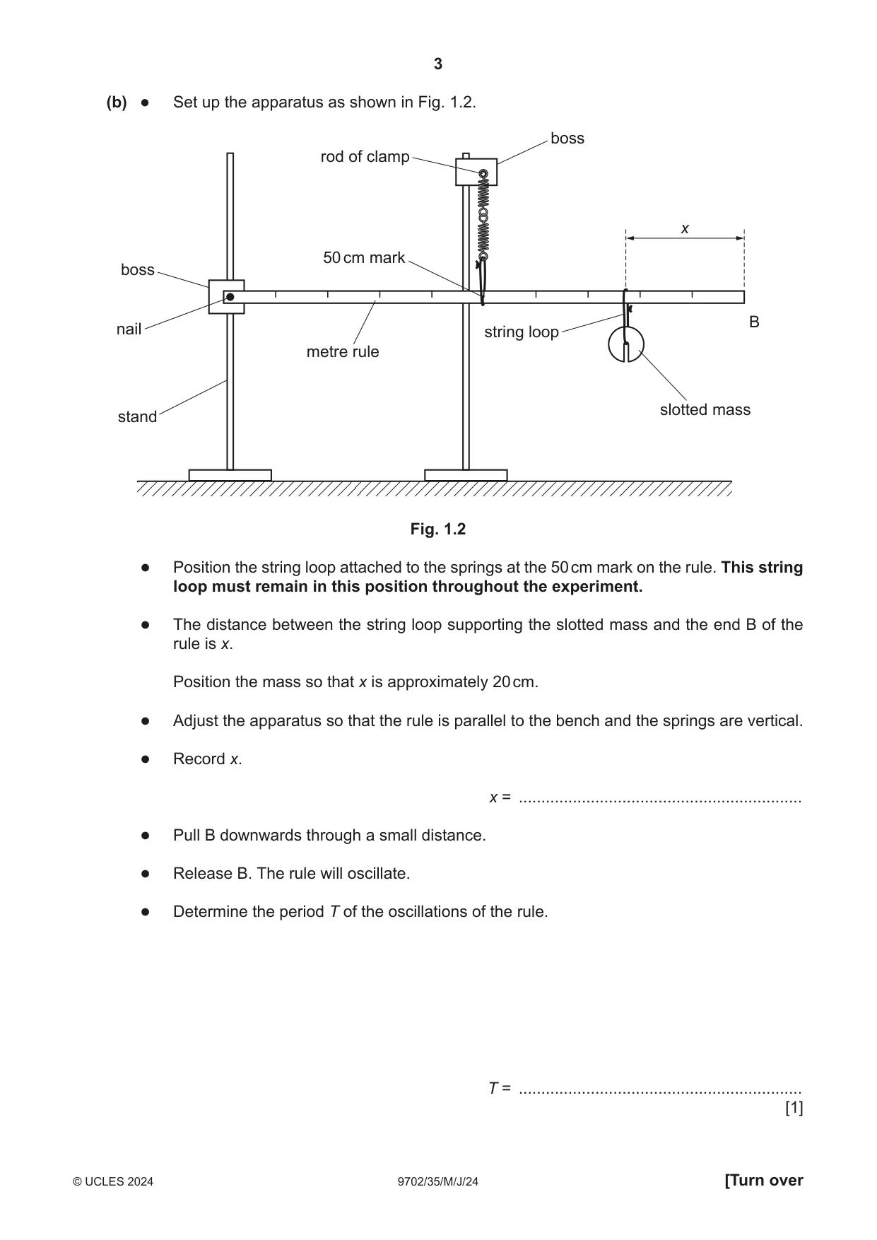 Cambridge A Level Physics 9702 2024 May/June Paper 3 · Variant 5 question paper, page 3 of 12