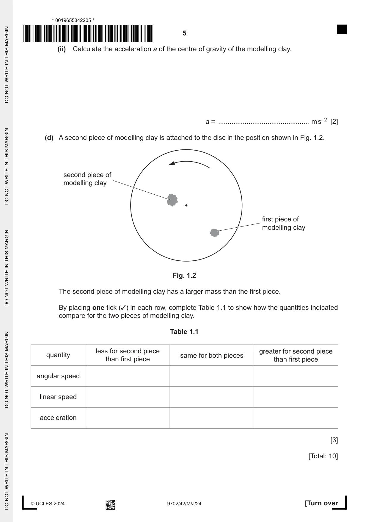 Cambridge A Level Physics 9702 2024 May/June Paper 4 · Variant 2 question paper, page 5 of 24