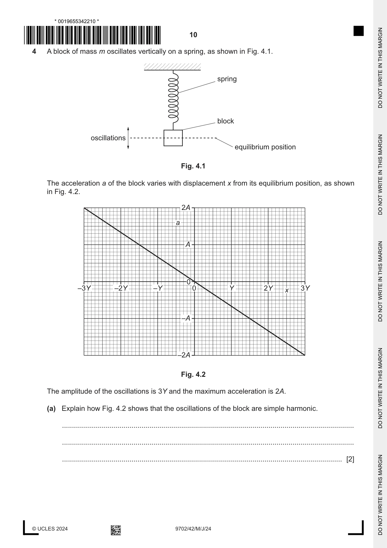 Cambridge A Level Physics 9702 2024 May/June Paper 4 · Variant 2 question paper, page 10 of 24