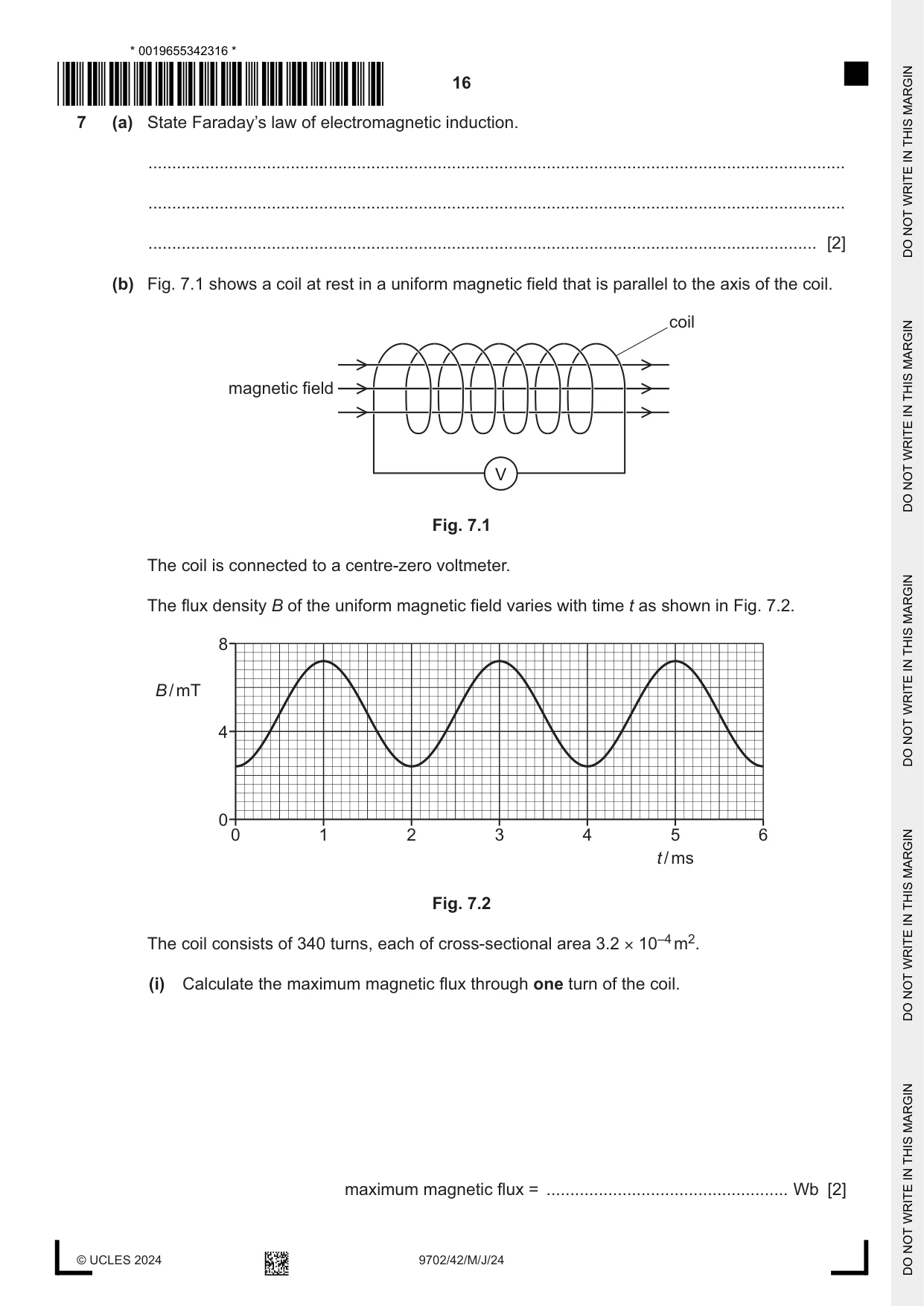 Cambridge A Level Physics 9702 2024 May/June Paper 4 · Variant 2 question paper, page 16 of 24