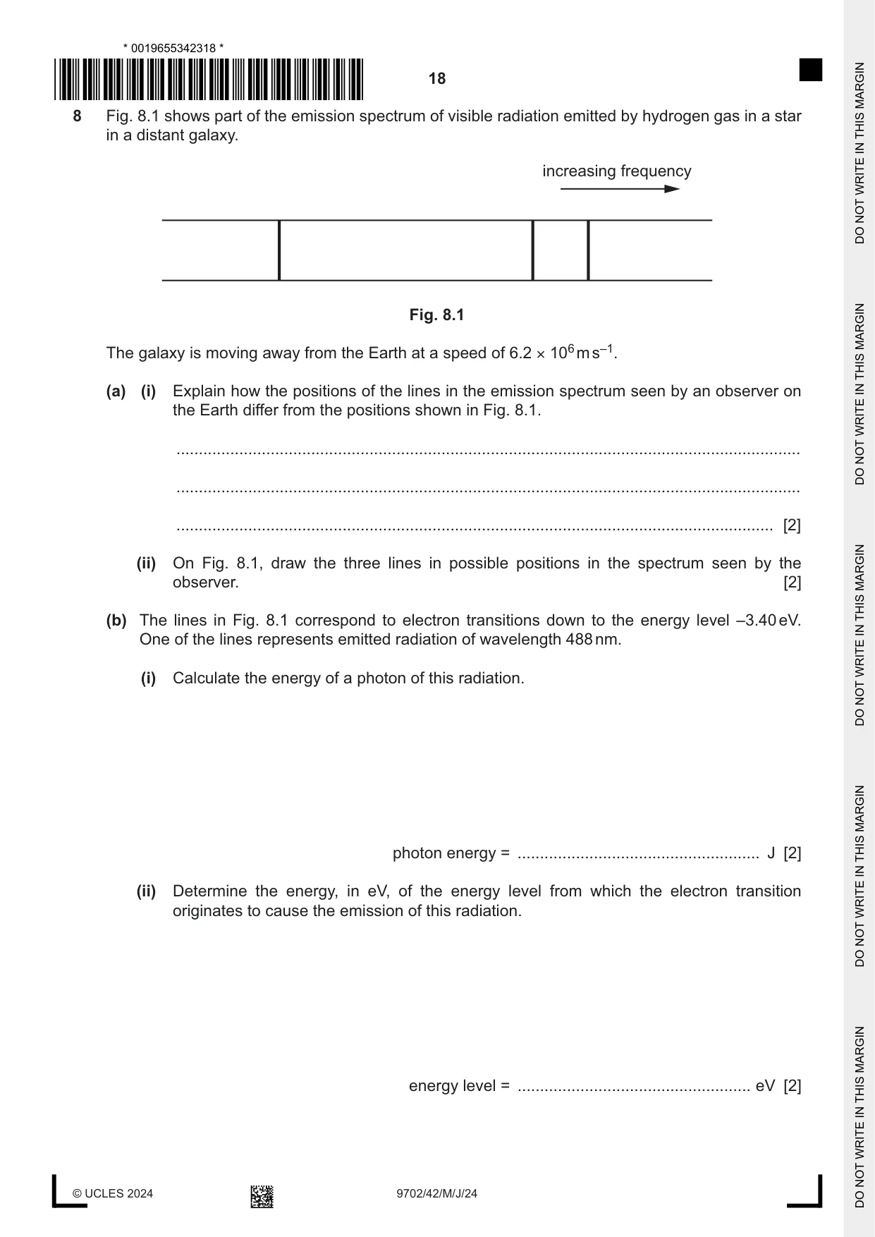 Cambridge A Level Physics 9702 2024 May/June Paper 4 · Variant 2 question paper, page 18 of 24
