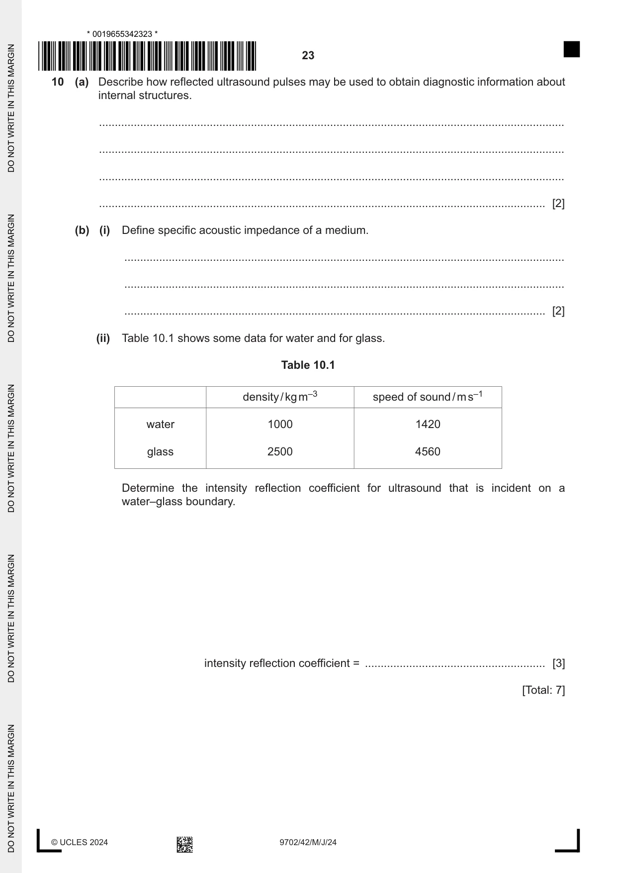 Cambridge A Level Physics 9702 2024 May/June Paper 4 · Variant 2 question paper, page 23 of 24